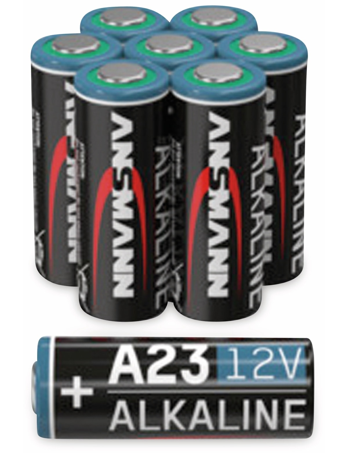 ANSMANN Batterie, Alkaline, A23 / LR23, 12 V, 8er Set