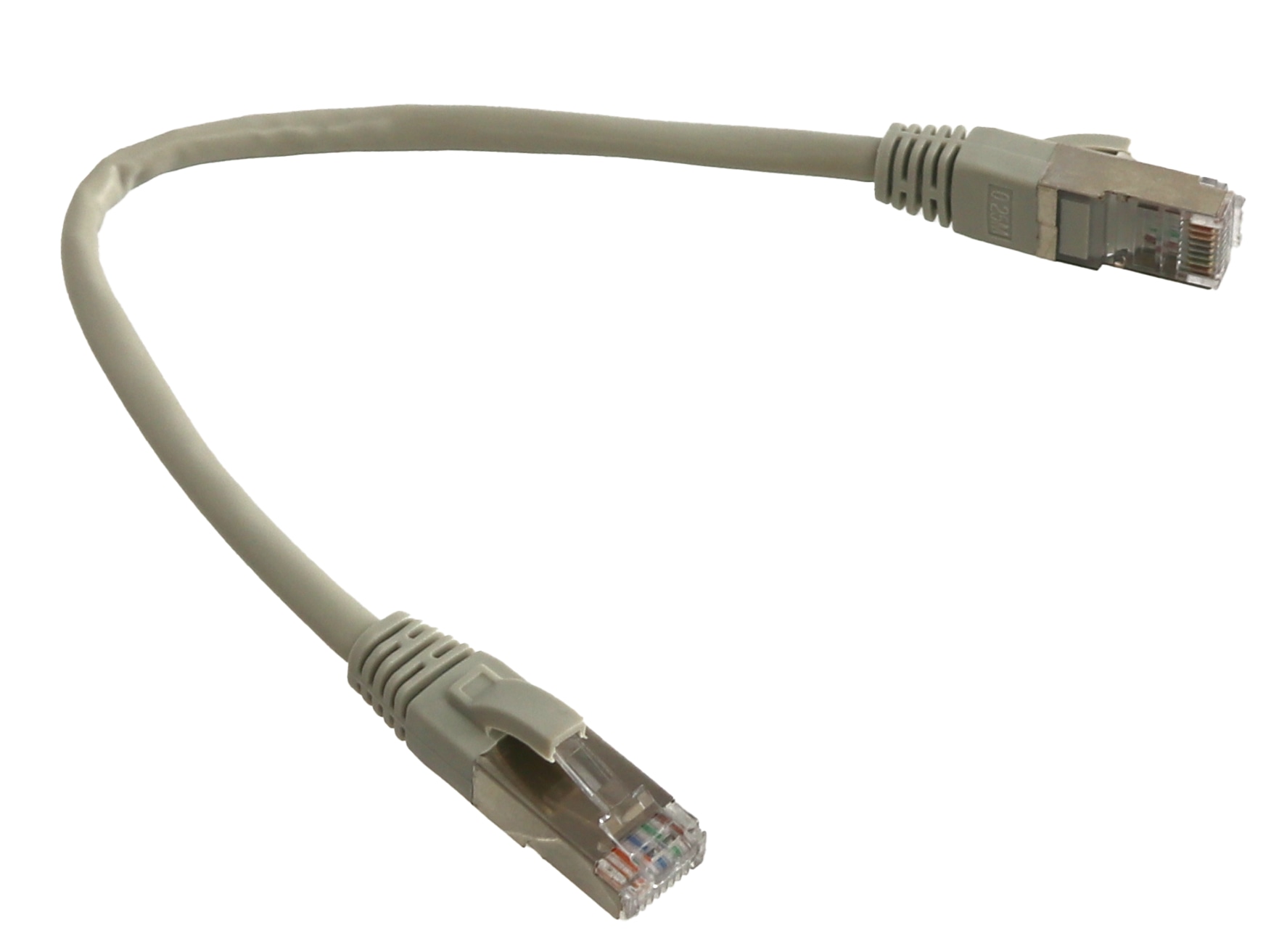 CAT.5E Patchkabel, 0,25 m, grau, F/UTP CAT.5E Patchkabel, 0,25 m, grau, UTP