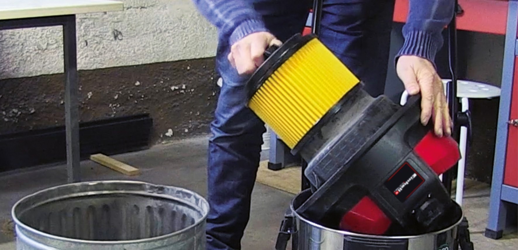 EINHELL Faltenfilter mit Schraubdeckel 2351113, für Nass- und Trockensauger