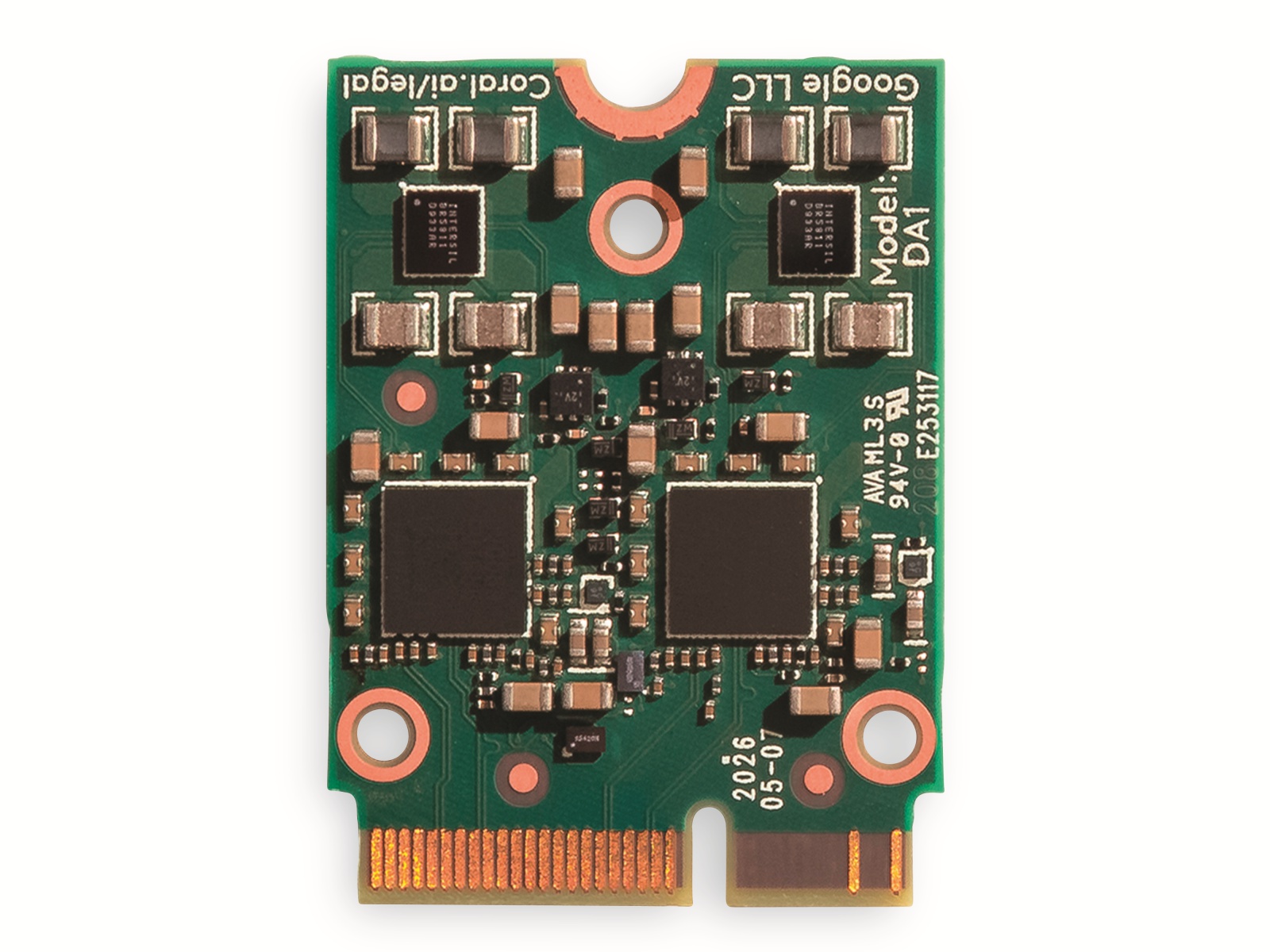 GOOGLE CORAL CORAL M.2 ACCELERATOR MIT DUAL EDGE TPU