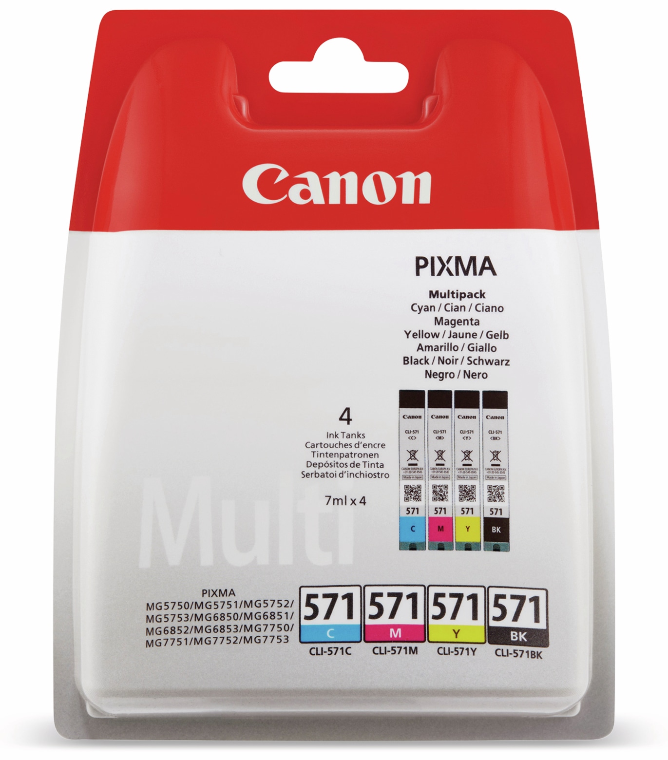 CANON Tinten-Multiset CLI-571BK/571C/571M/571Y