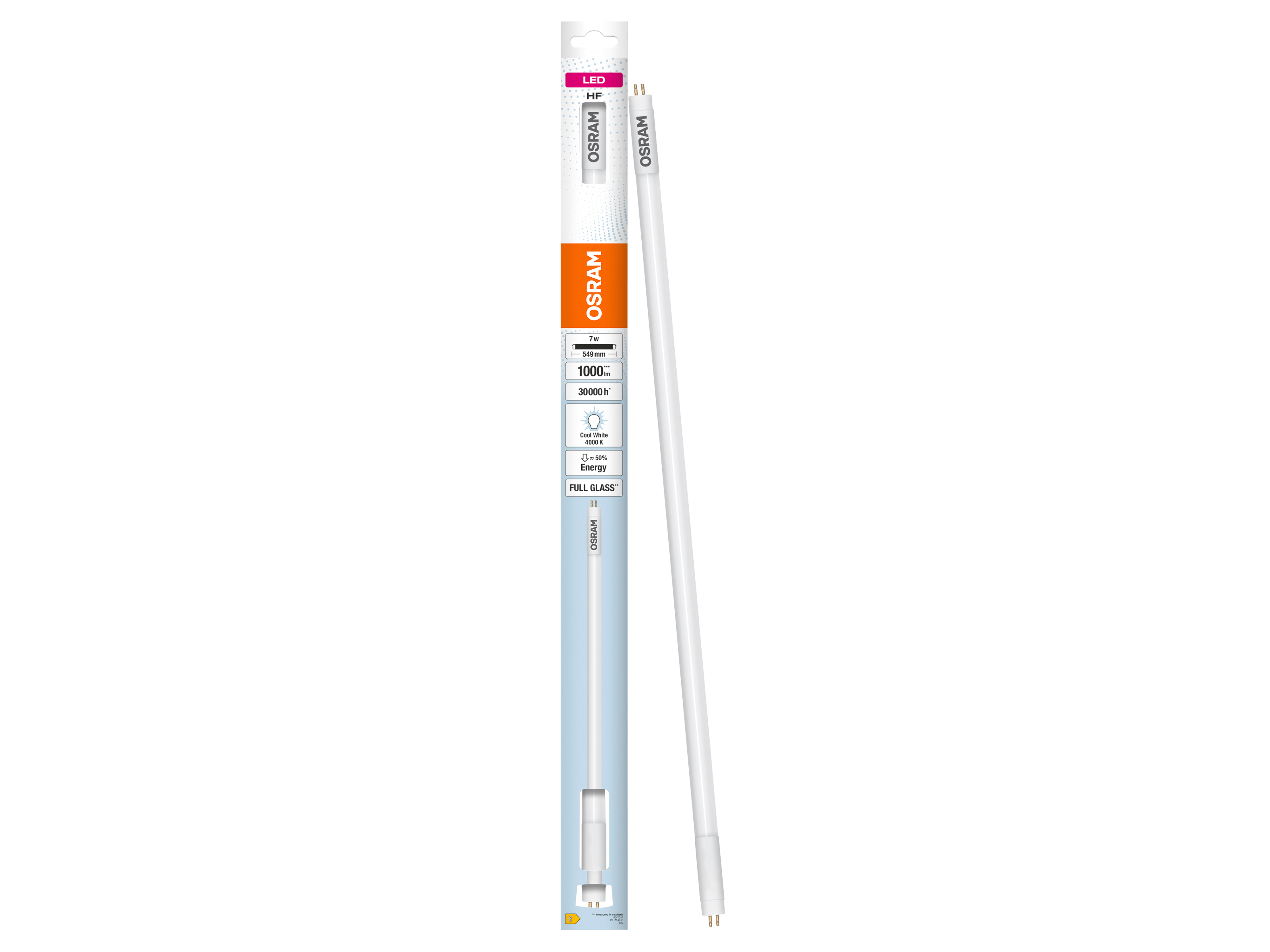 OSRAM LED-Röhre, T5, 549mm, G5, EEK: E, 7W, 1000lm, 4000K