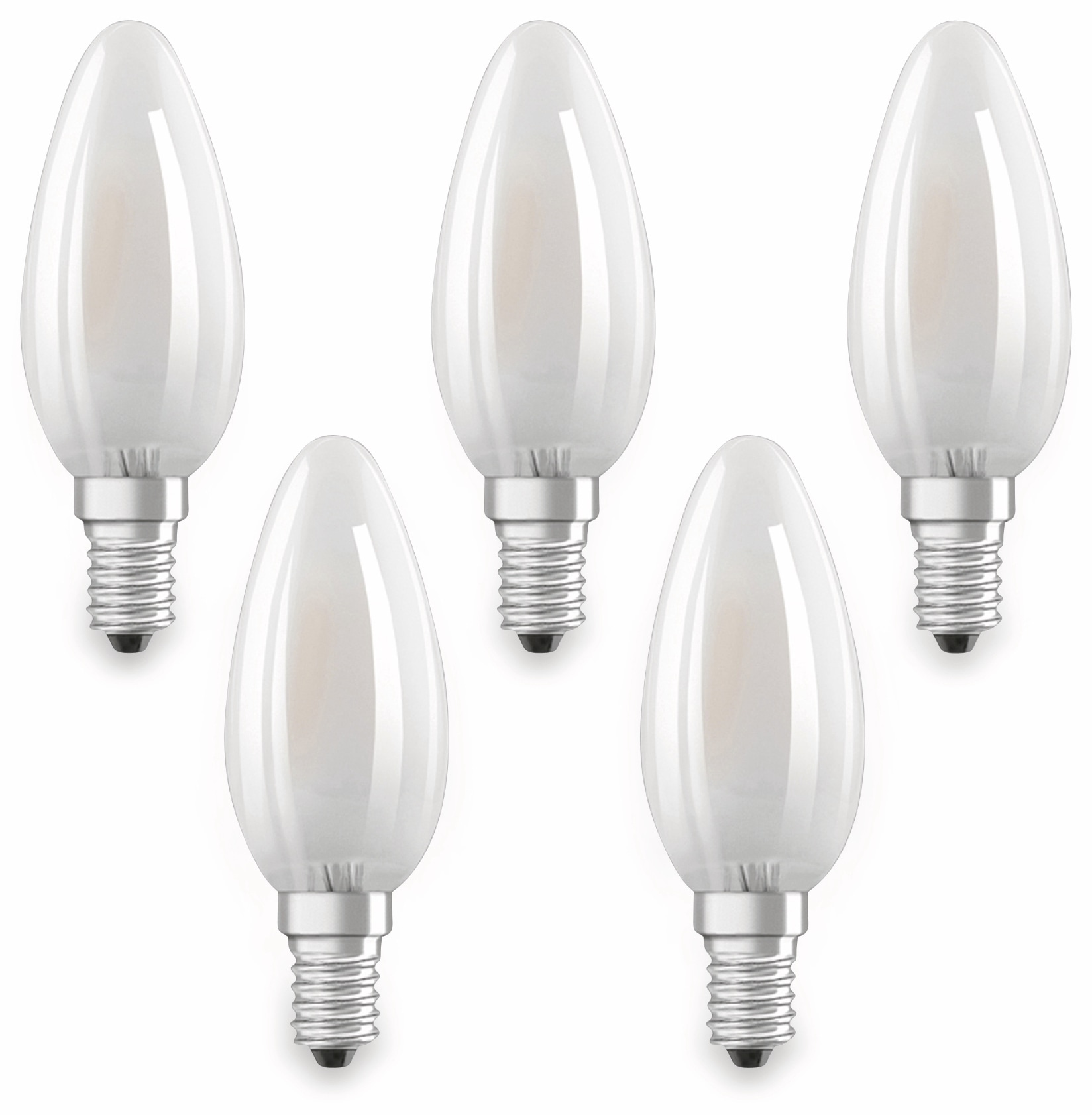 OSRAM LED-Lampe BASE CLAS A, E14, EEK: E, 4W, 470 lm, 2700 K, 5 Stk. matt OSRAM LED-Lampe BASE CLAS A, E14, EEK: E, 4W, 470 lm, 2700 K, 5 Stk. matt