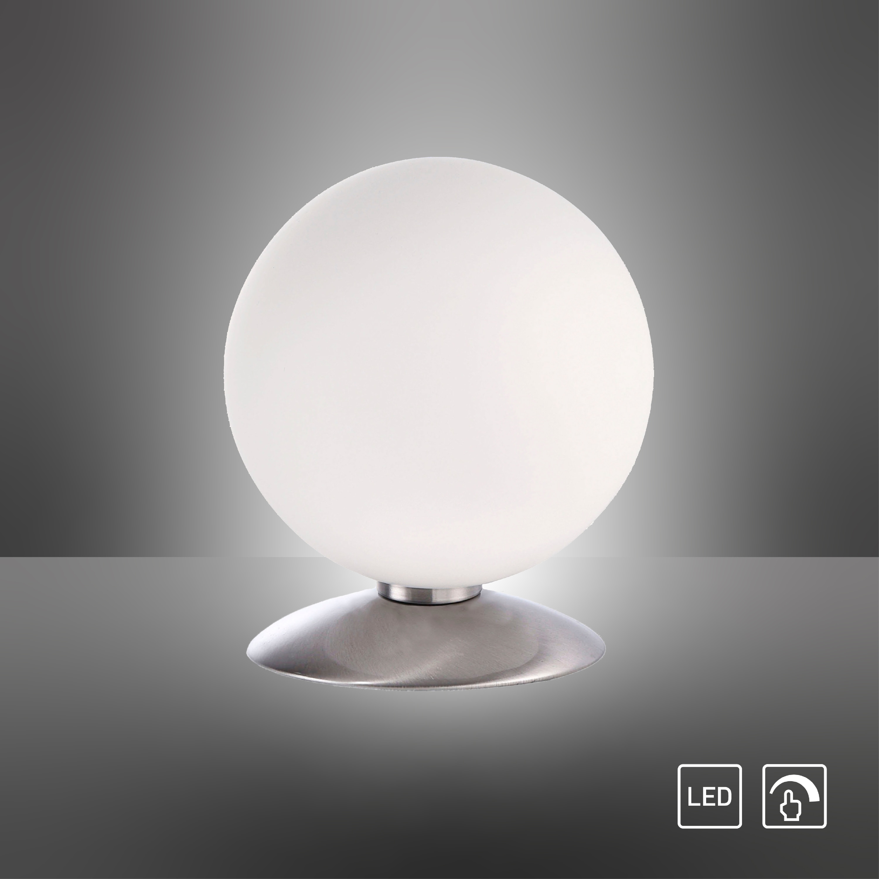 PAUL NEUHAUS LED-Tischleuchte 4013-55 stahl, G9, 3 W, 235 lm, 3000 K