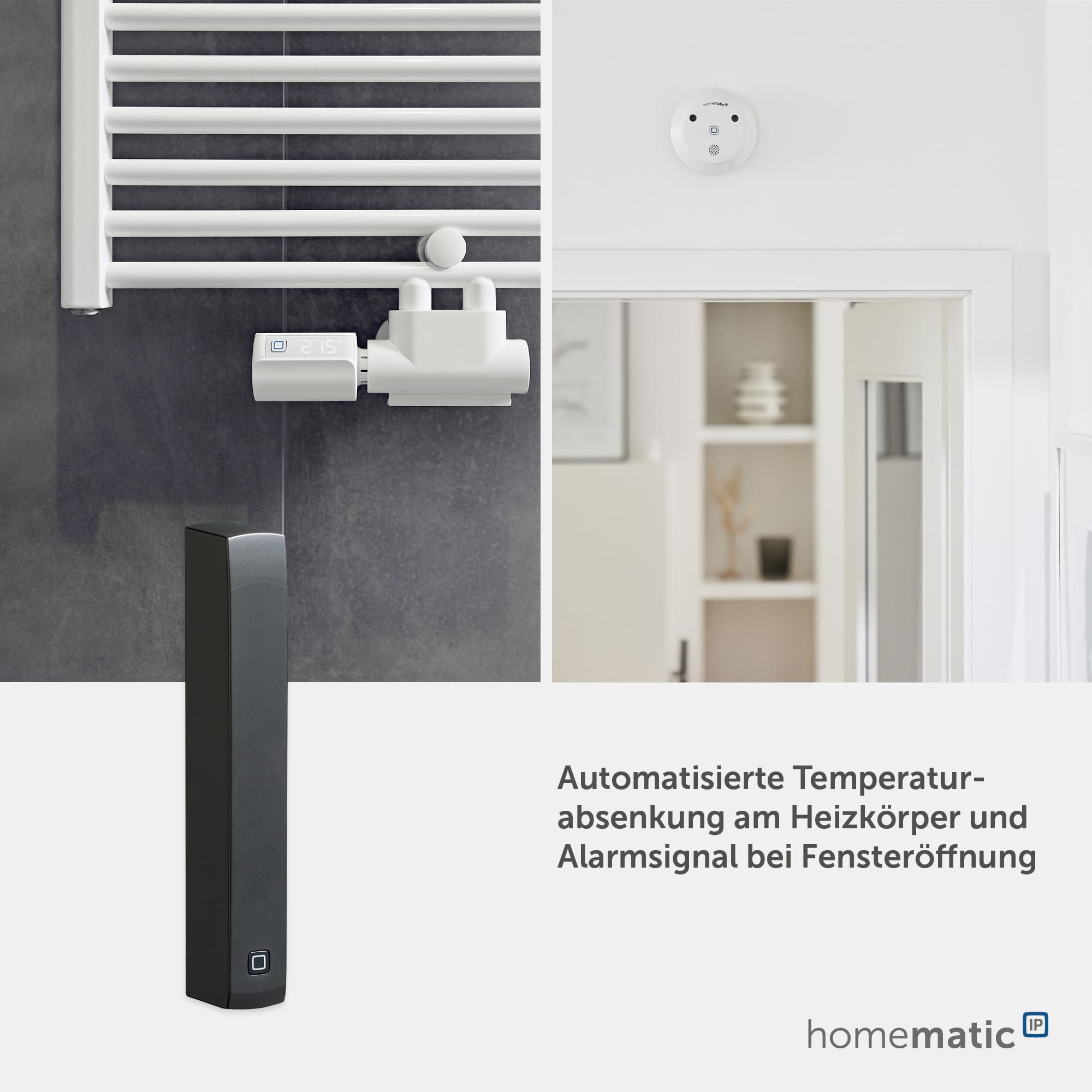 HOMEMATIC IP 160027A0, Fenster- und Türkontakt, optisch, anthrazit