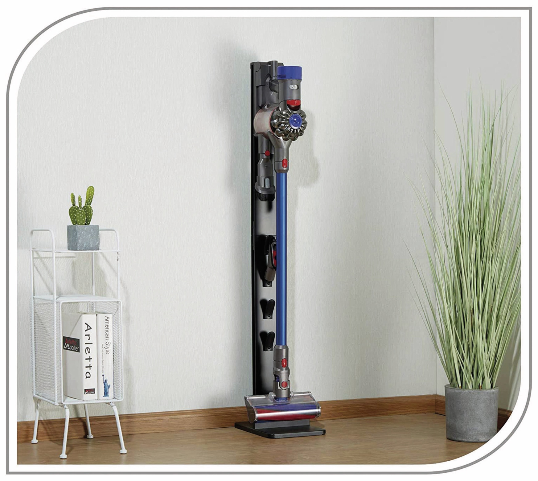 Puremounts Staubsaugerständer PM-VAC-00, für Dyson Vacuum, schwarz