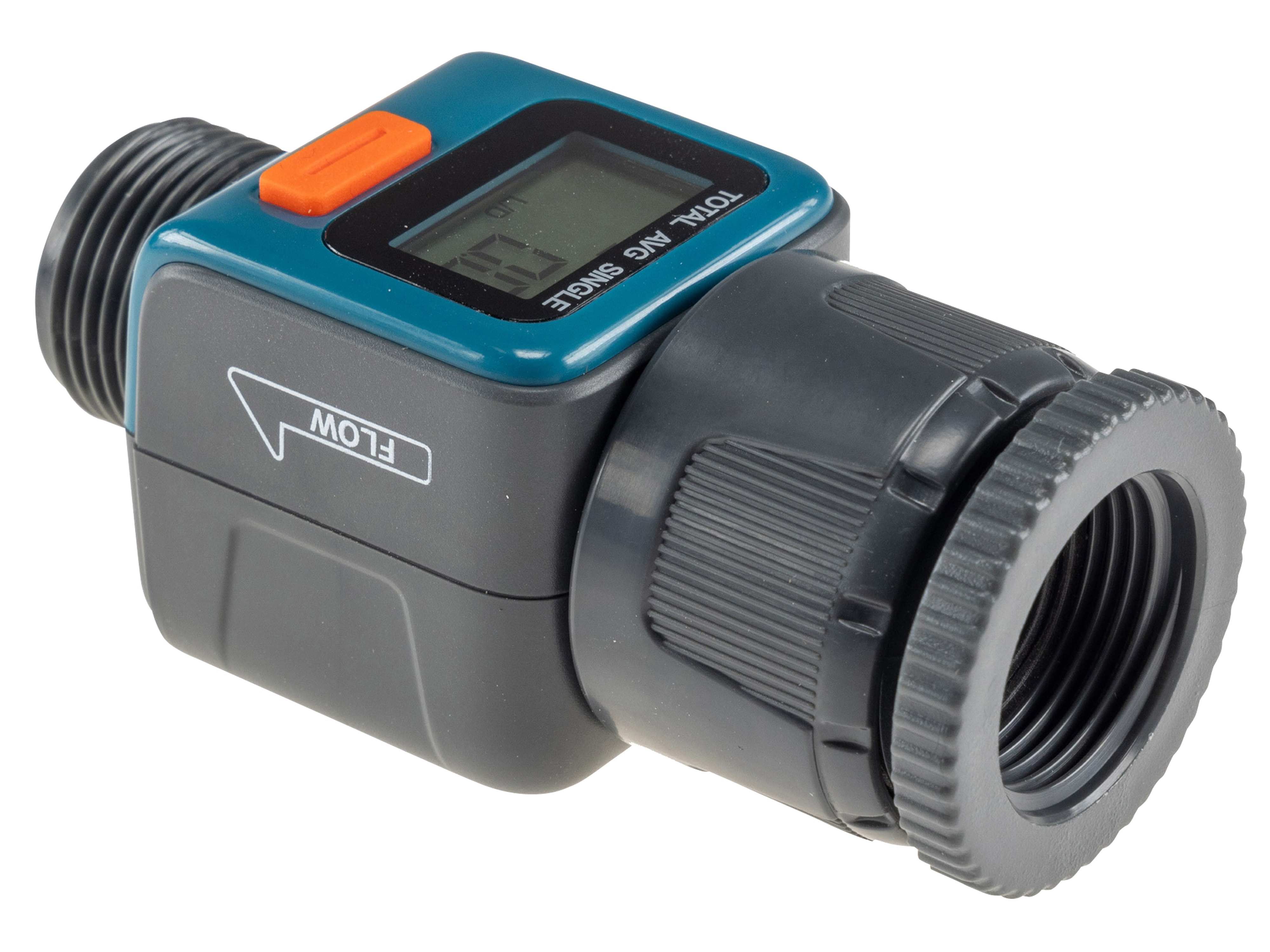 CHILITEC Digitaler Wasserzähler CT-WZ4, mit Adapter 1" u. 3/4"