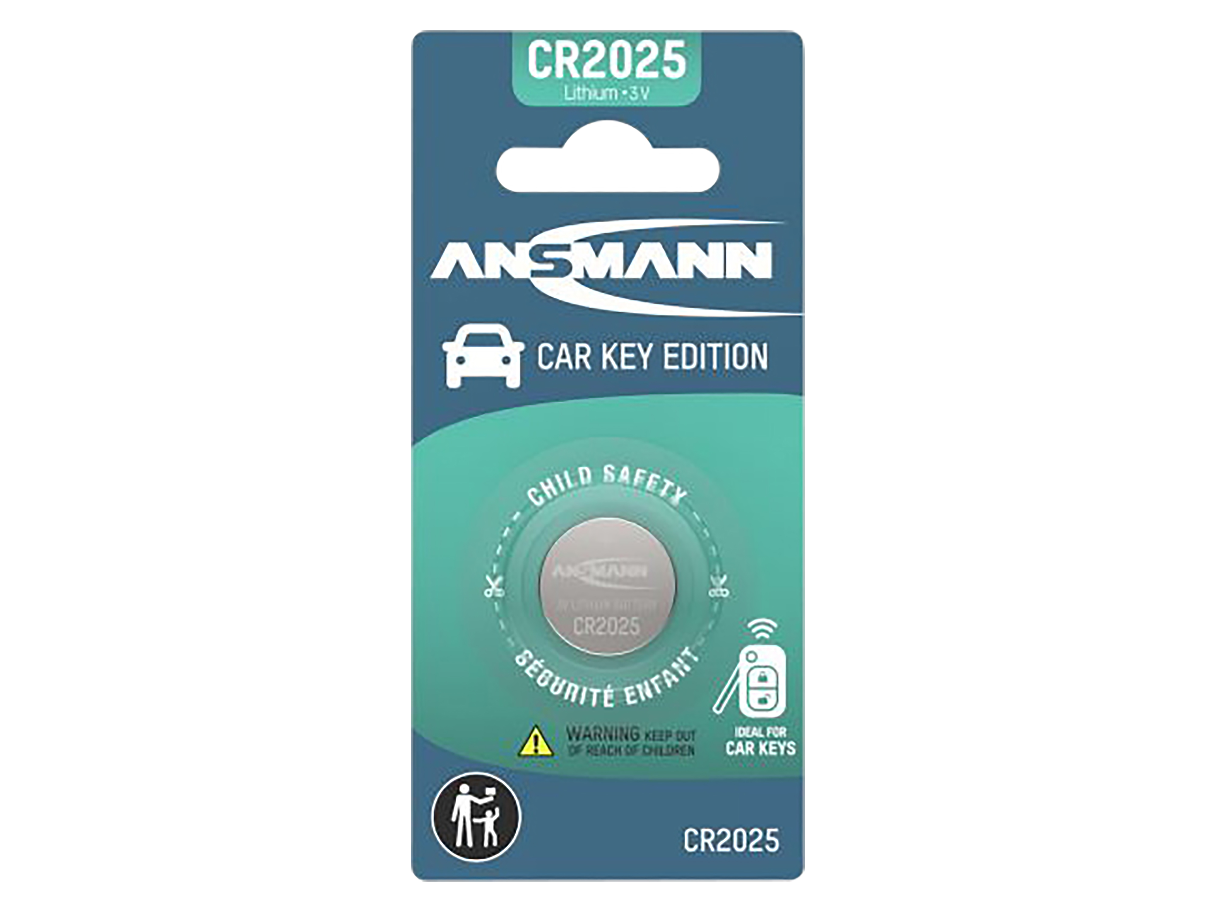 ANSMANN Knopfzelle, CR2025, Lithium, 3 V ANSMANN Knopfzelle, CR2025, Lithium, 3 V