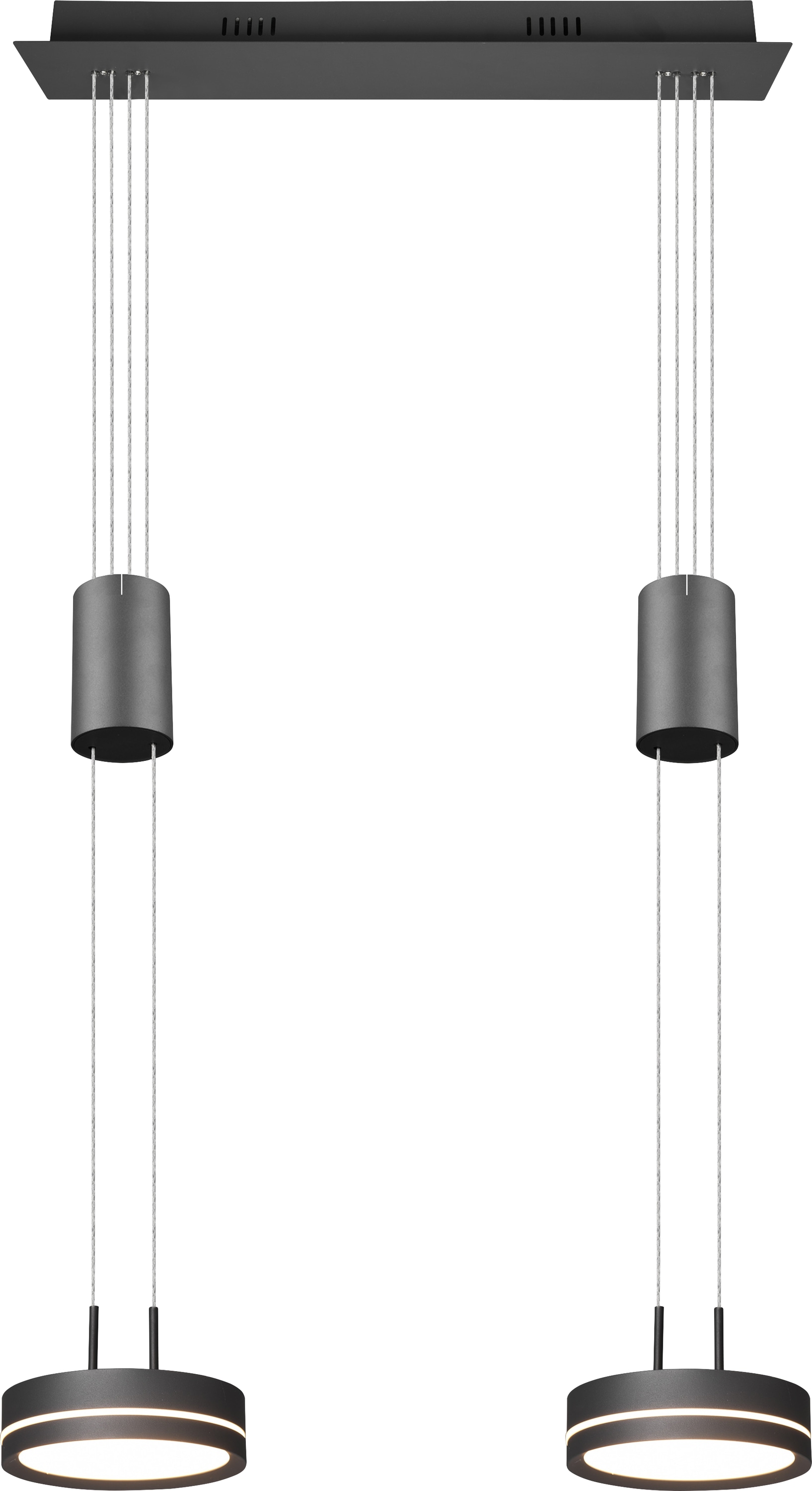 TRIO LED-Pendelleuchte Franklin 326510242 anthrazit 18 W, 2100 lm, 3000 K