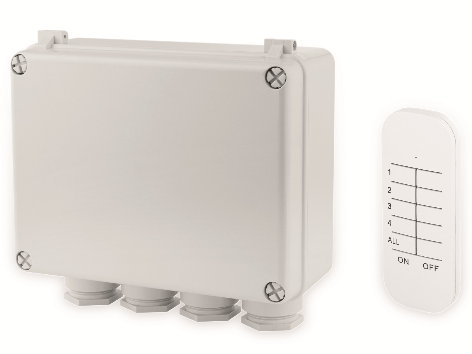 SMARTWARES Funk-Schalterbox SH4-99652, 3-Kanal-Schalter-Set, Außenbereich SMARTWARES Funk-Schalterbox SH4-99652, 3-Kanal-Schalter-Set, Außenbereich