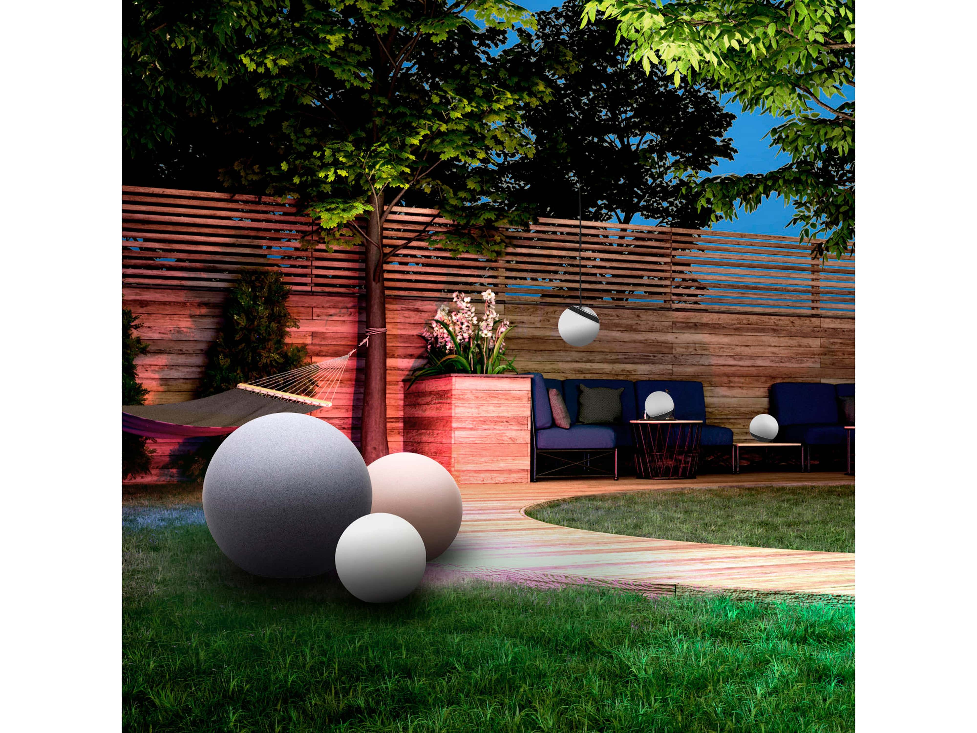 TINT Müller-Licht Solar LED-Gartenleuchte Calluna, Ø 45 cm, RGB+W TINT Müller-Licht Solar LED-Gartenleuchte Calluna, Ø 45 cm, RGB+W