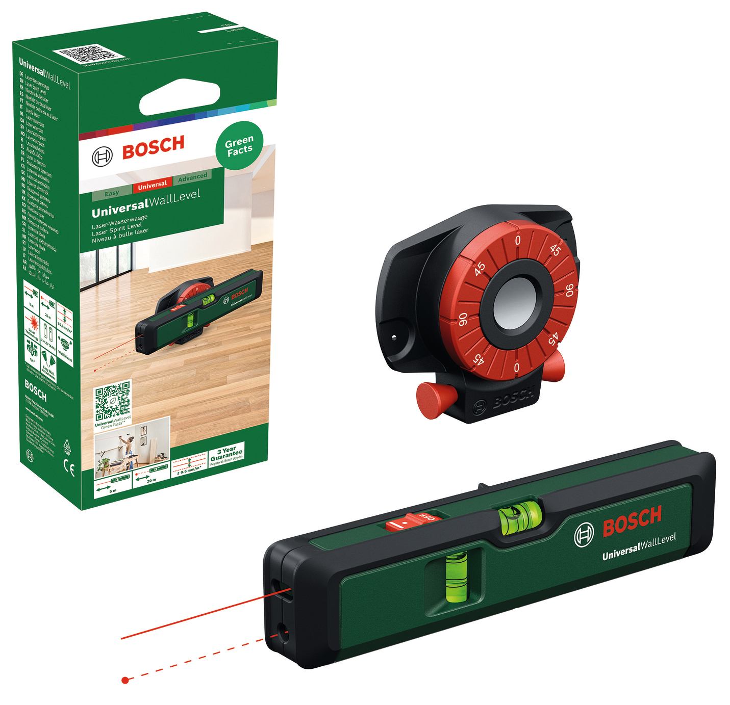 BOSCH Laser-Wasserwaage UniversalWallLevel, 0603663J00