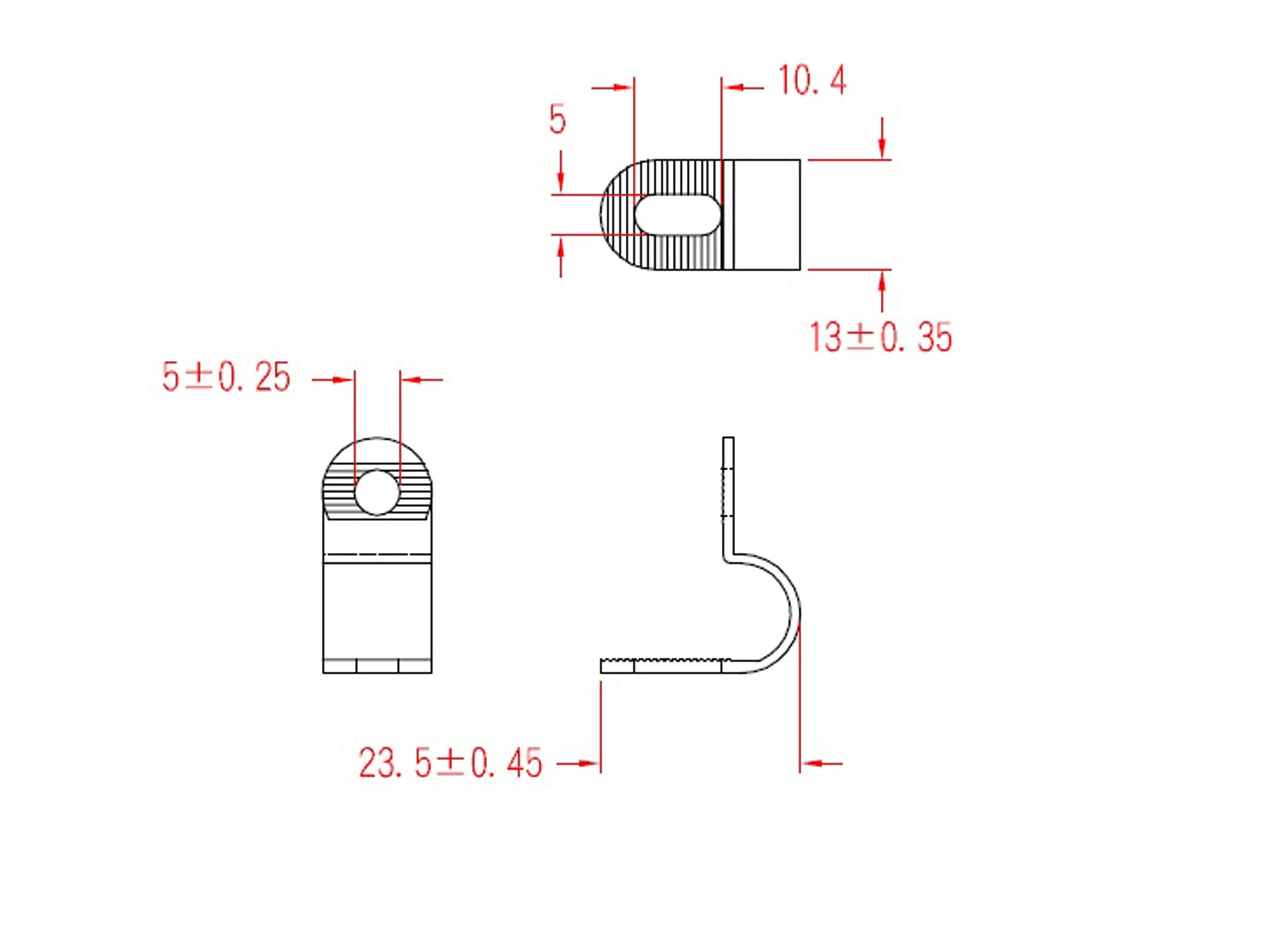 KSS Kabelschelle Polyamid 6.6, Natur, Bündel-Ø 4,8 - 6,4, 1 Stück