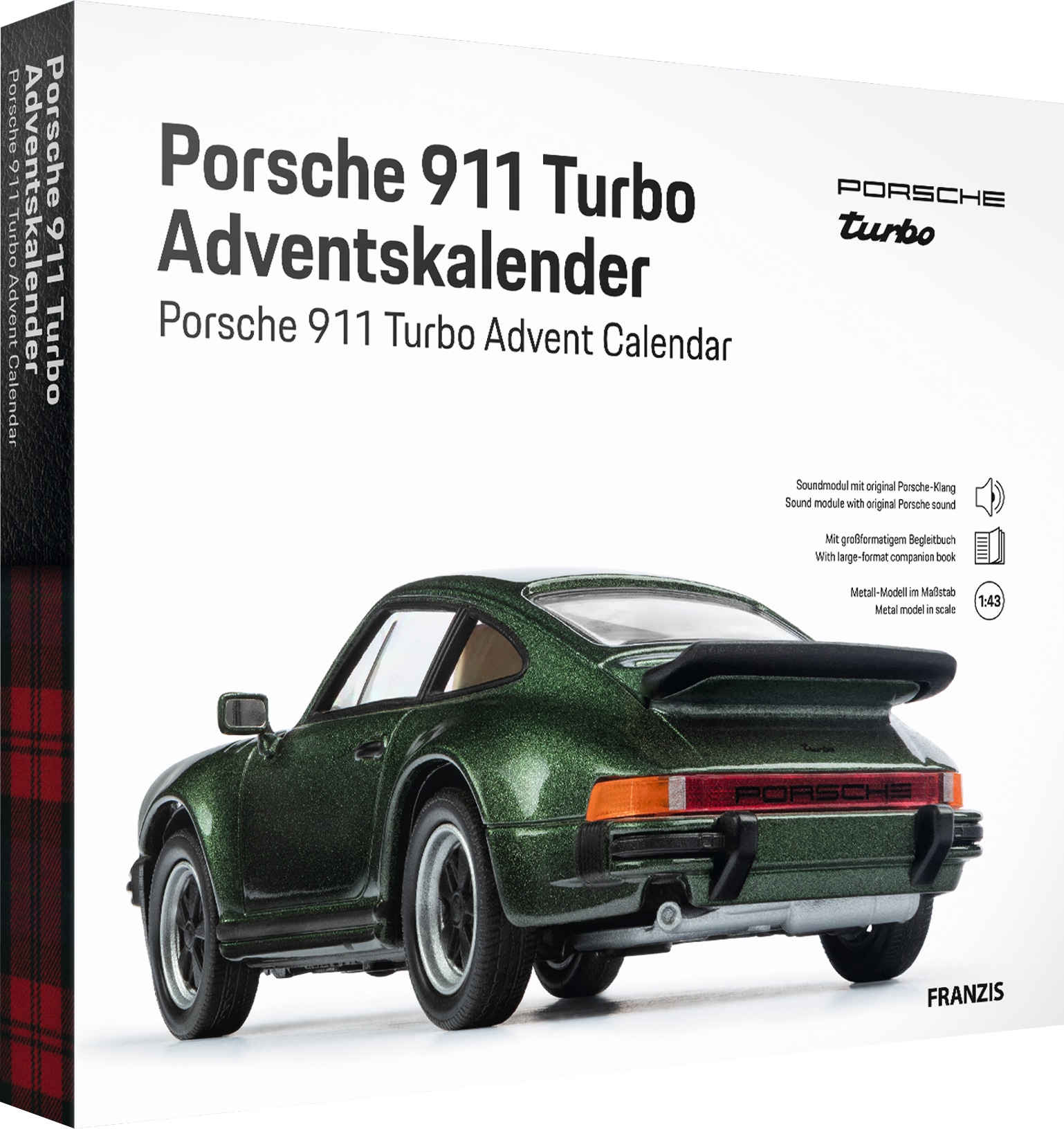 FRANZIS Porsche 911 Turbo Adventskalender 1:43