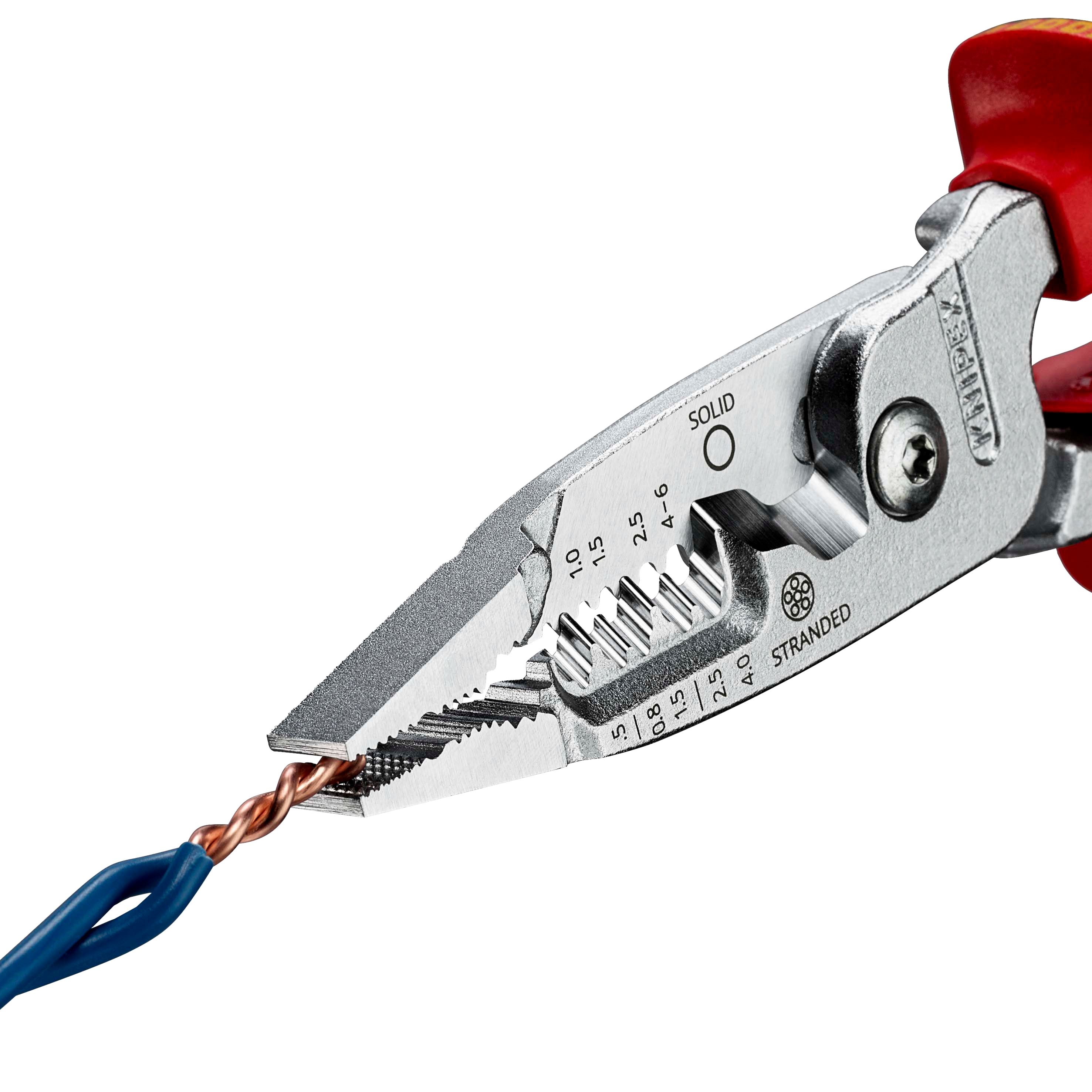 KNIPEX Multifunktions-Elektrikerzange, 13 76 200 ME, 200 mm