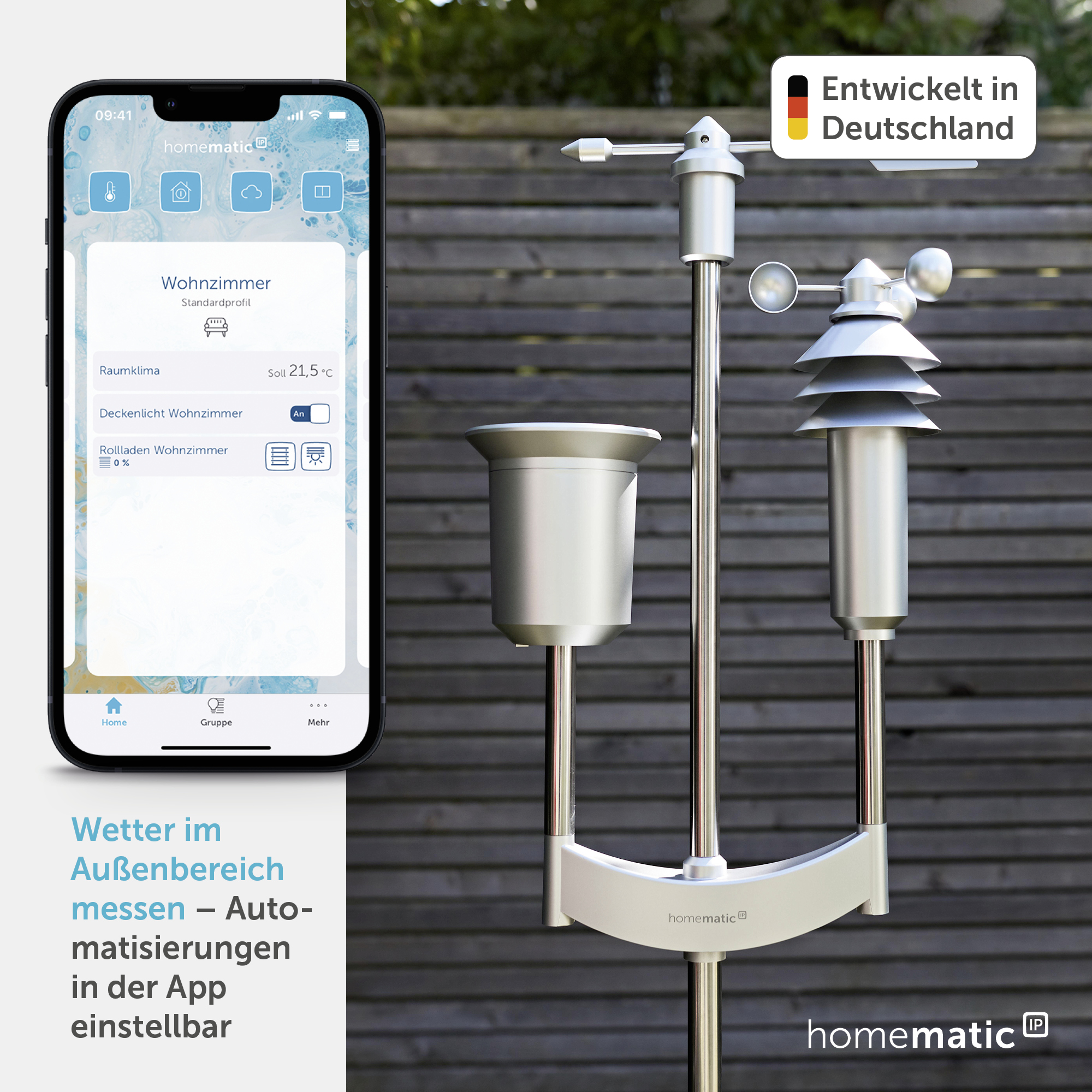 HOMEMATIC IP Smart Home 151821A0, Wettersensor Pro