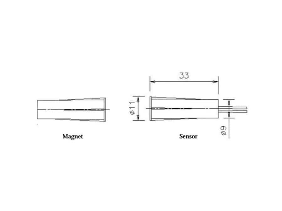 Magnet-Reedkontakt MK-10NC Magnet-Reedkontakt MK-10NC