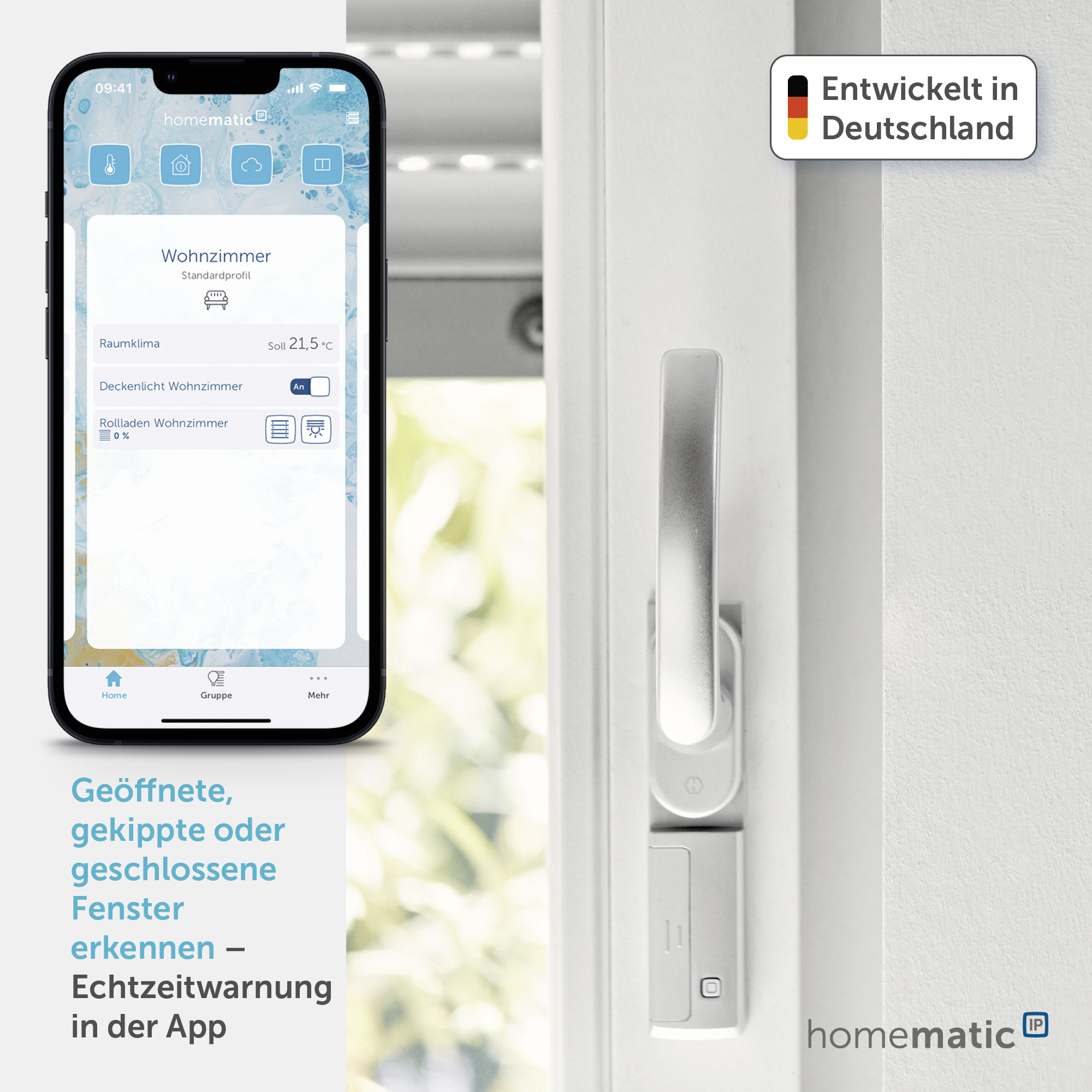 HOMEMATIC IP Smart Home 142800A0, Fenstergriffsensor HOMEMATIC IP Smart Home 142800A0, Fenstergriffsensor