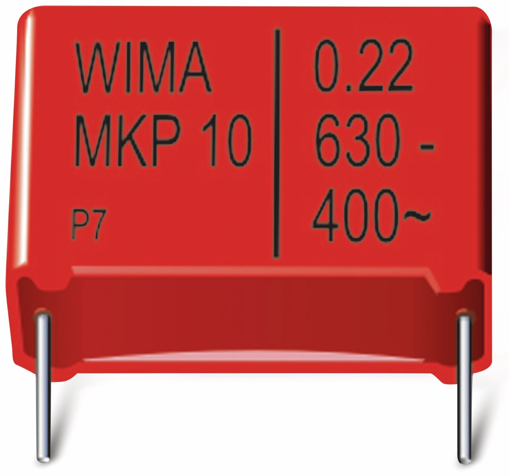 WIMA Folienkondensator, 0,022UF, 630V, radial, RM 15, MKP1J022204B00KSSD WIMA Folienkondensator, MKP1J022204B00KSSD, 0,022UF, 630V