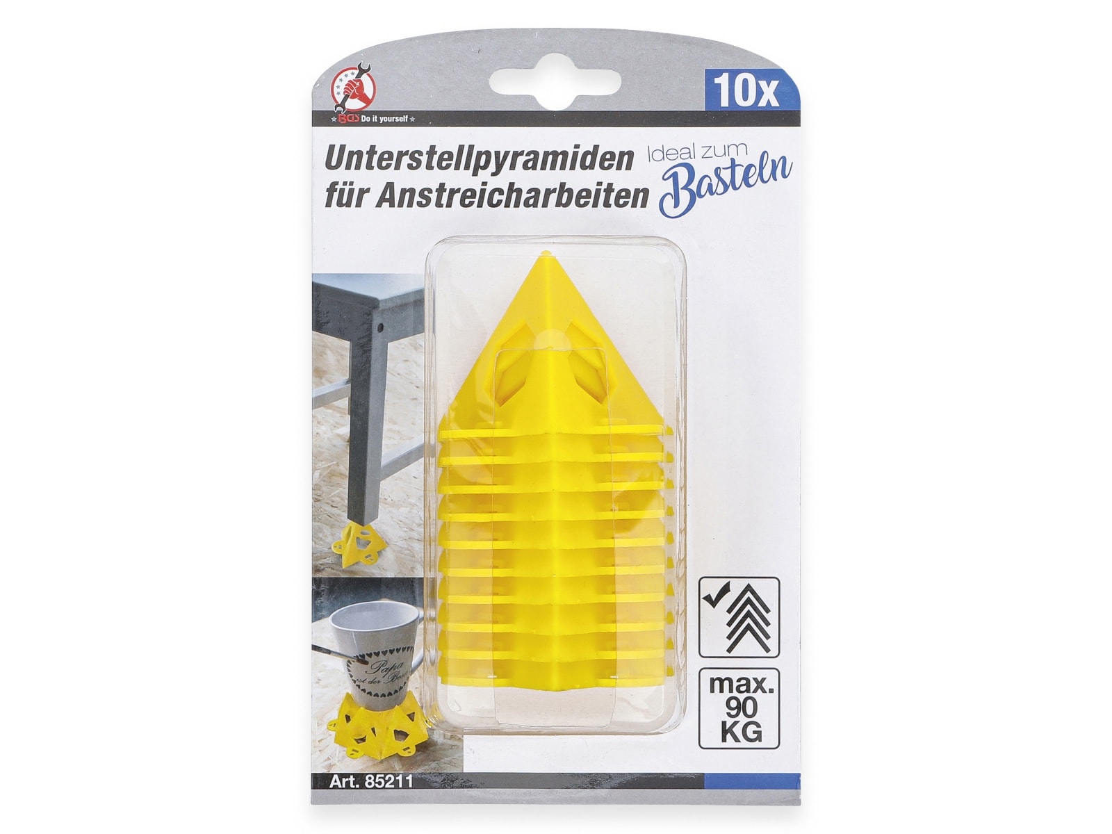 BGS TECHNIC Unterstellpyramiden, 85211, für Anstreicharbeiten, 10-teilg BGS Unterstellpyramiden, 85211, für Anstreicharbeiten, 10-teilg