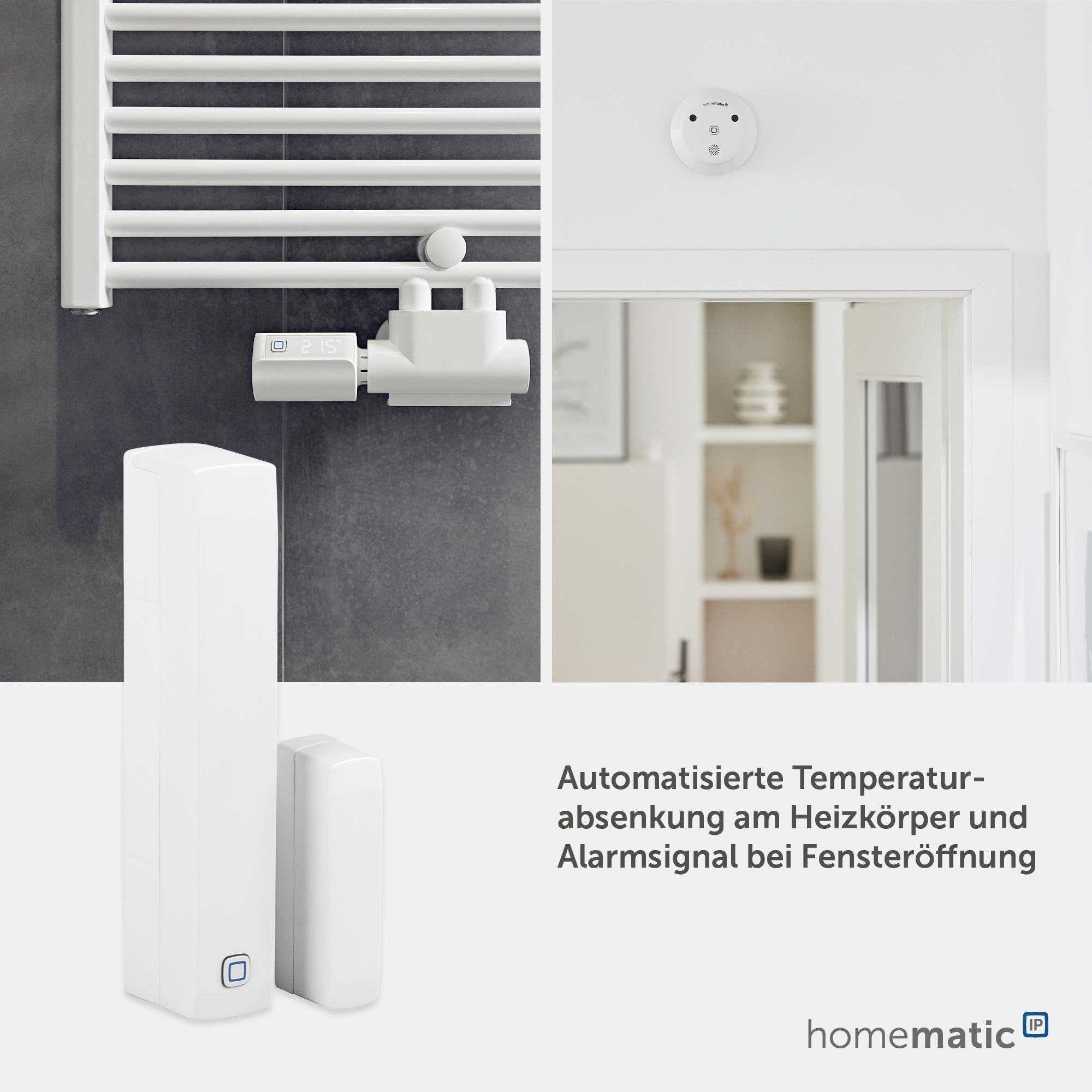 HOMEMATIC IP Smart Home 151363, Fenster- und Türkontakt, magnetisch