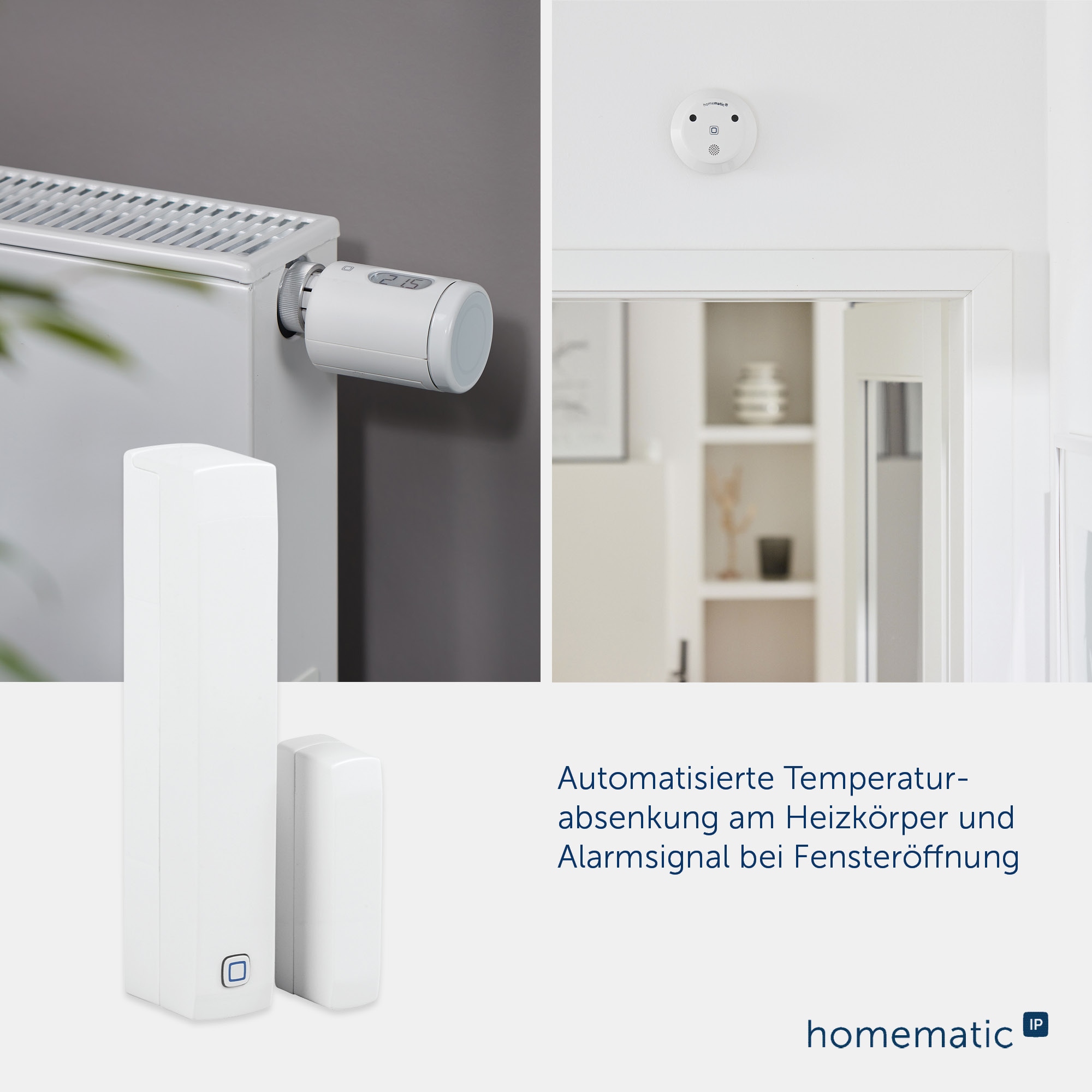 HOMEMATIC IP Smart Home 151363, Fenster- und Türkontakt, magnetisch