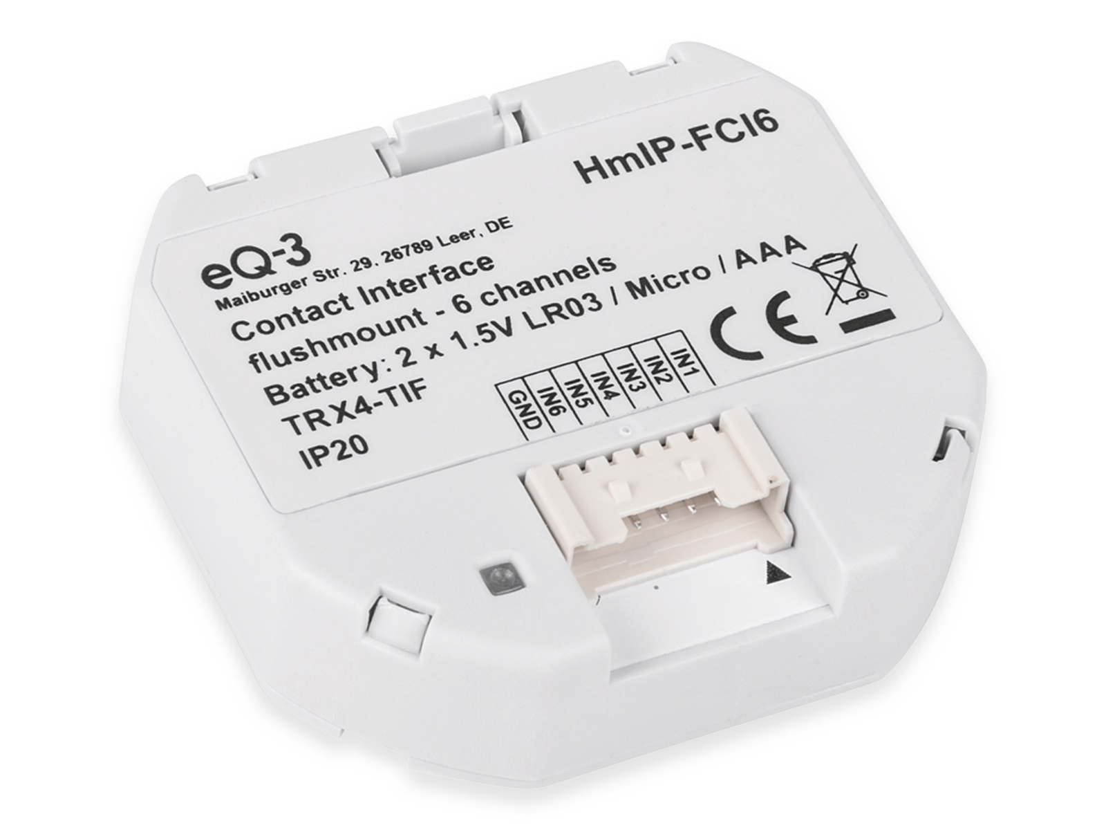 HOMEMATIC IP Smart Home 153501A0 Kontakt-Schnittstelle Unterputz, 6-fach HOMEMATIC IP Smart Home 153501A0 Kontakt-Schnittstelle Unterputz, 6-fach