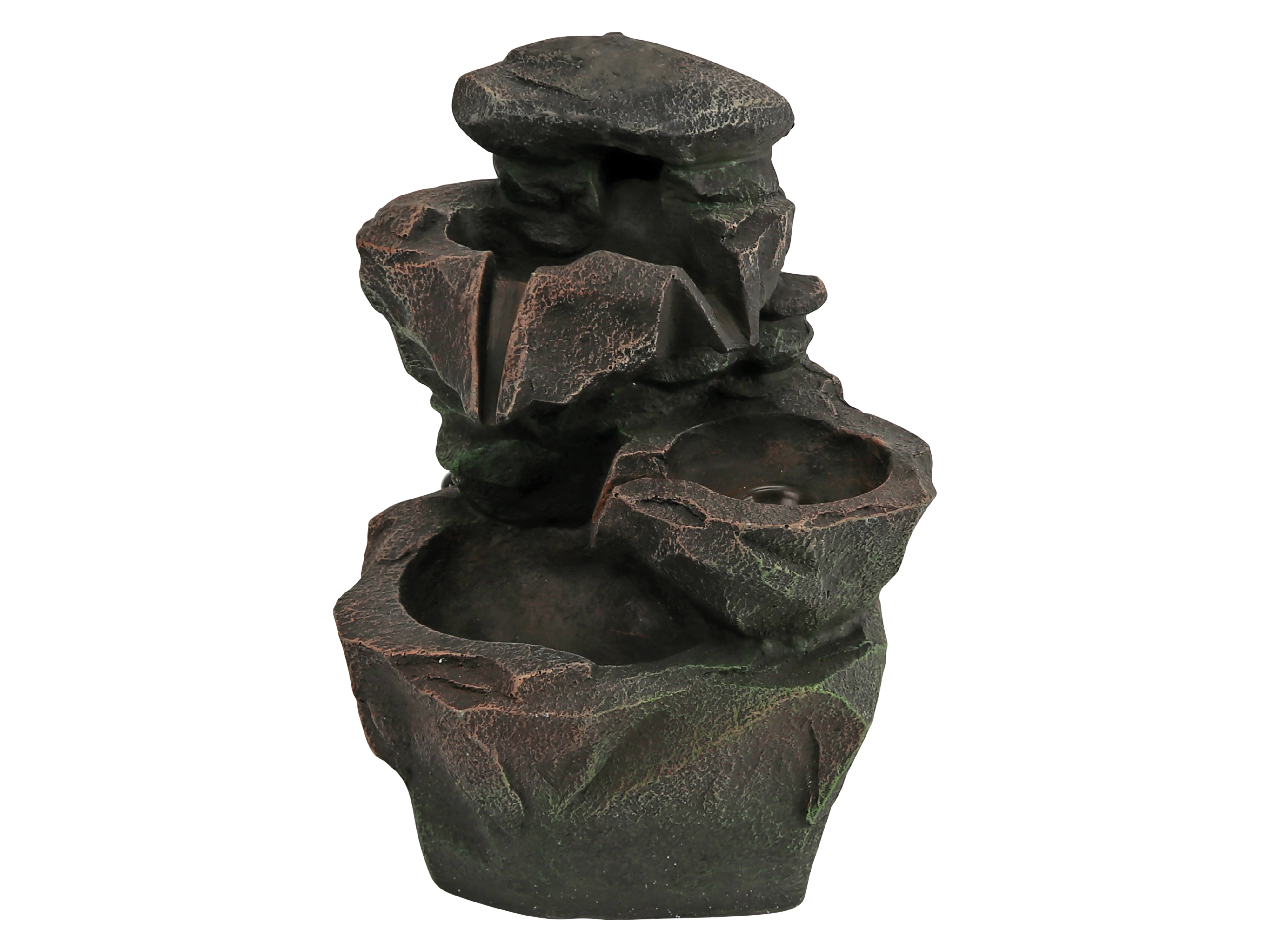 LED-Zimmerbrunnen, GT-RF-07, braun/grau, B-Ware