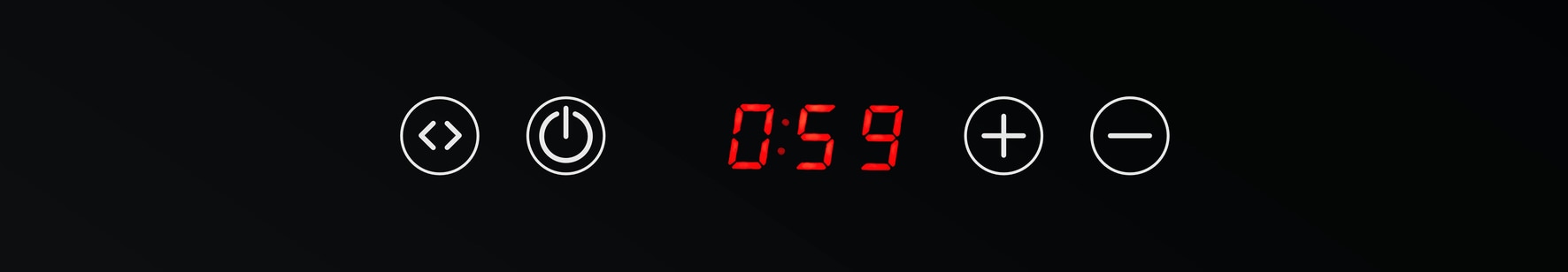 STEBA Glaskeramik-Kochfeld HK 25, Timer, Toch Control, 2000W