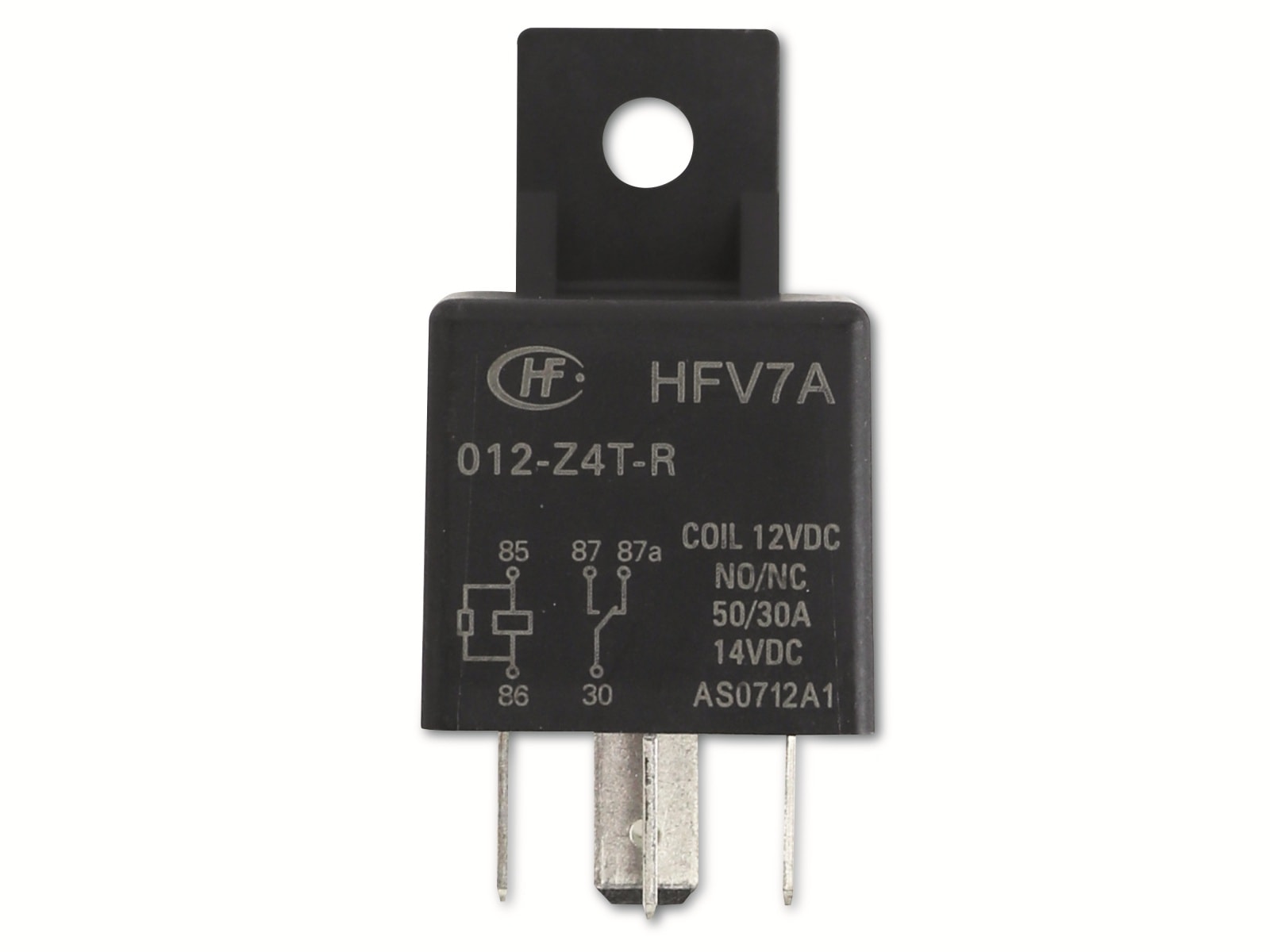 KFZ-Relais HFV7A012-Z4T-R, 12 V/50(30) A KFZ-Relais HFV7A012-Z4T-R, 12 V/50(30) A