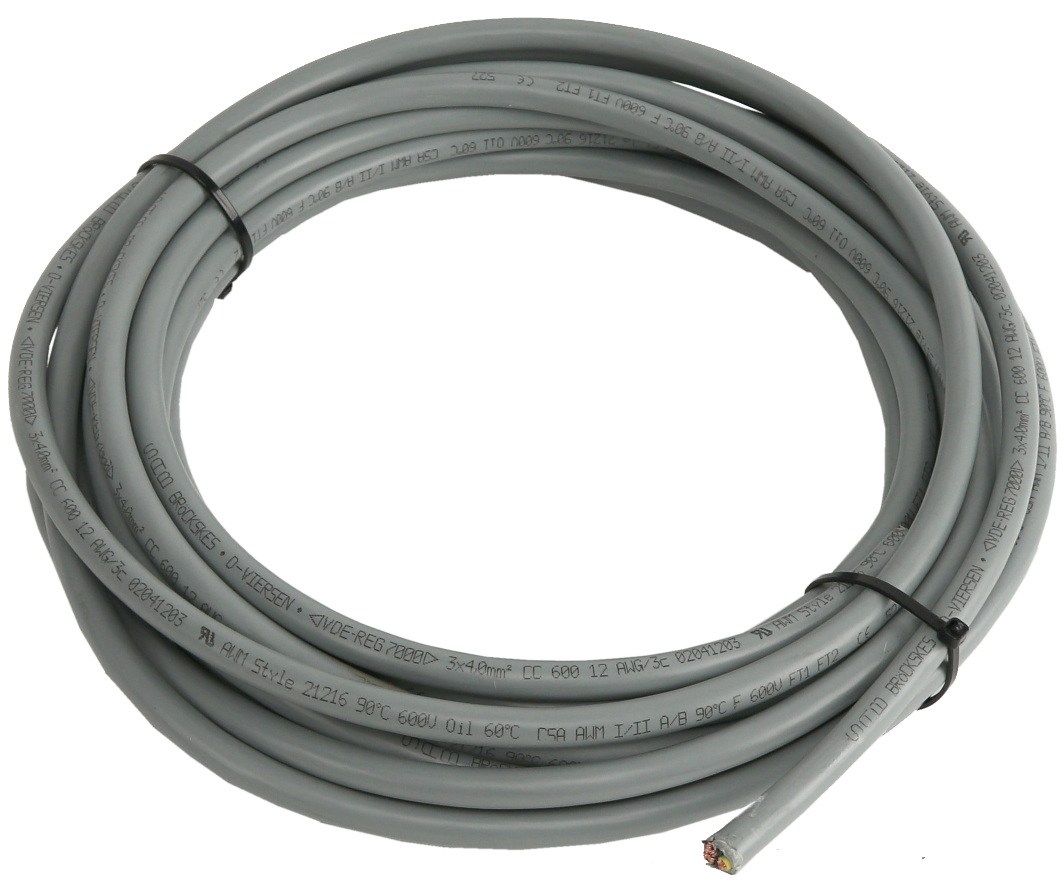 SAB BRÖCKSES PVC-Steuerleitung CC600, 3x 4 mm², ölbeständig