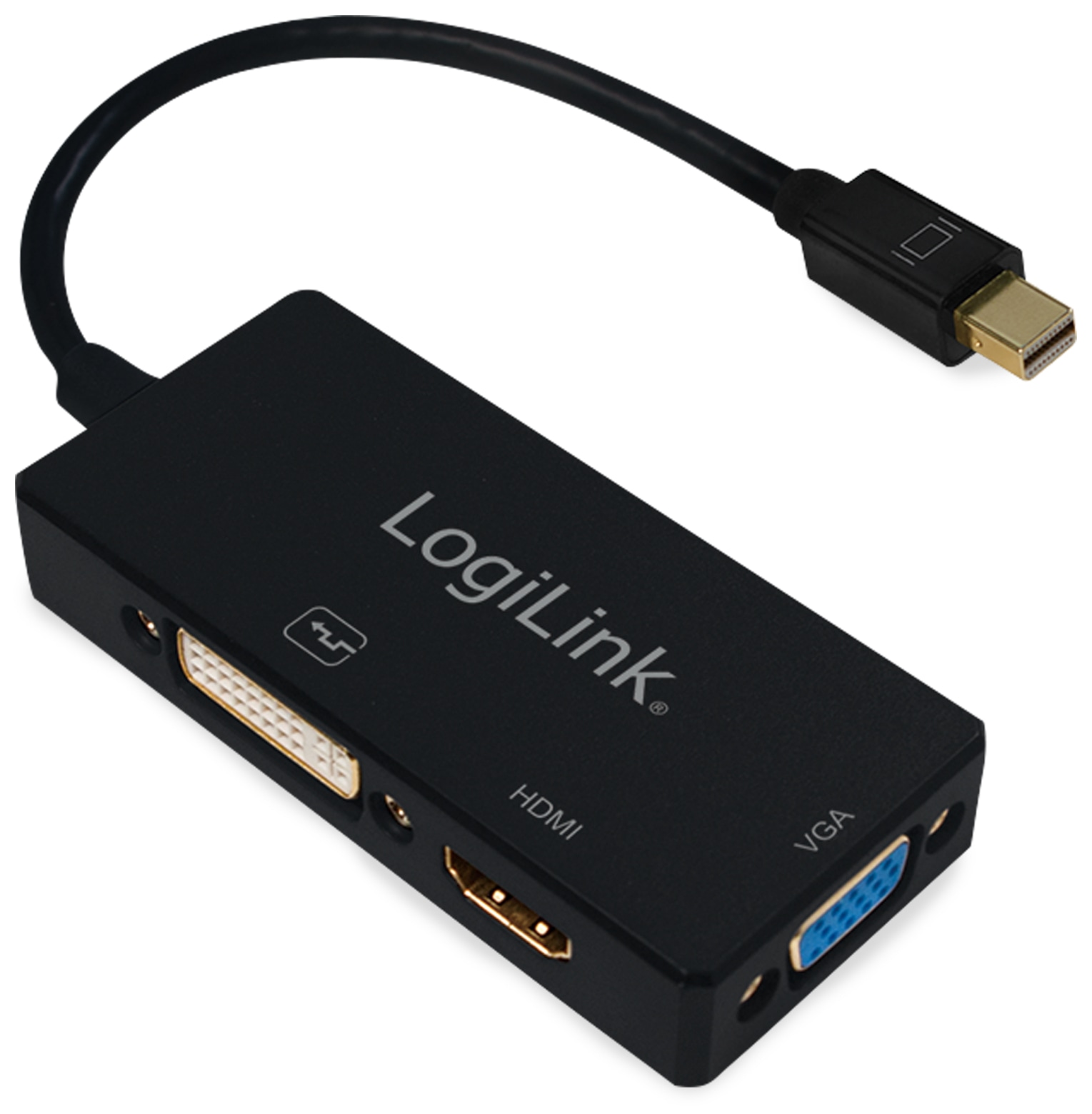 LOGILINK Mini-DisplayPort-Adapter CV0109, DVI, HDMI, VGA LOGILINK Mini-DisplayPort-Adapter CV0109, DVI, HDMI, VGA