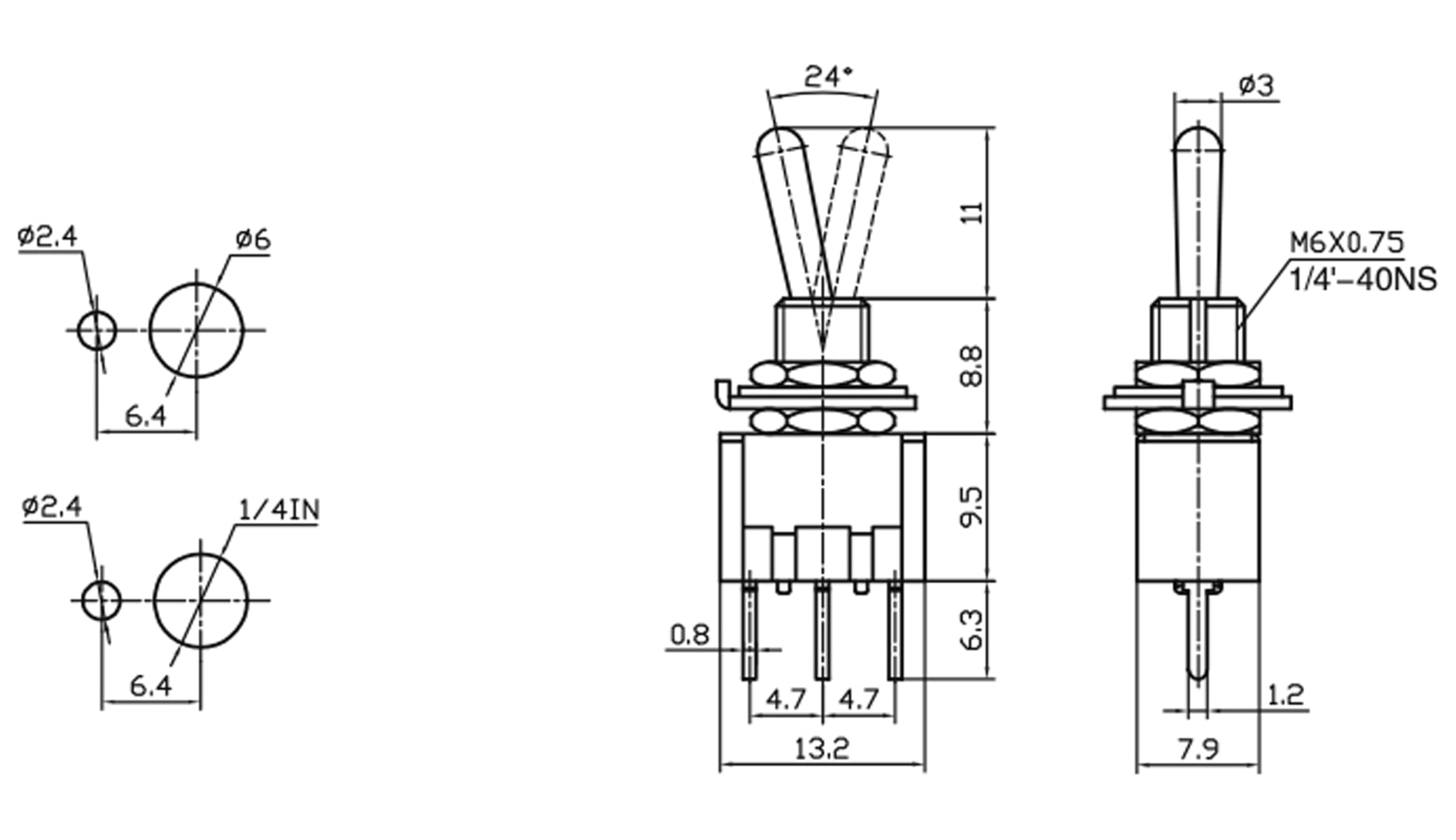 Kippschalter MTS-103-A2 Kippschalter MTS-103-A2