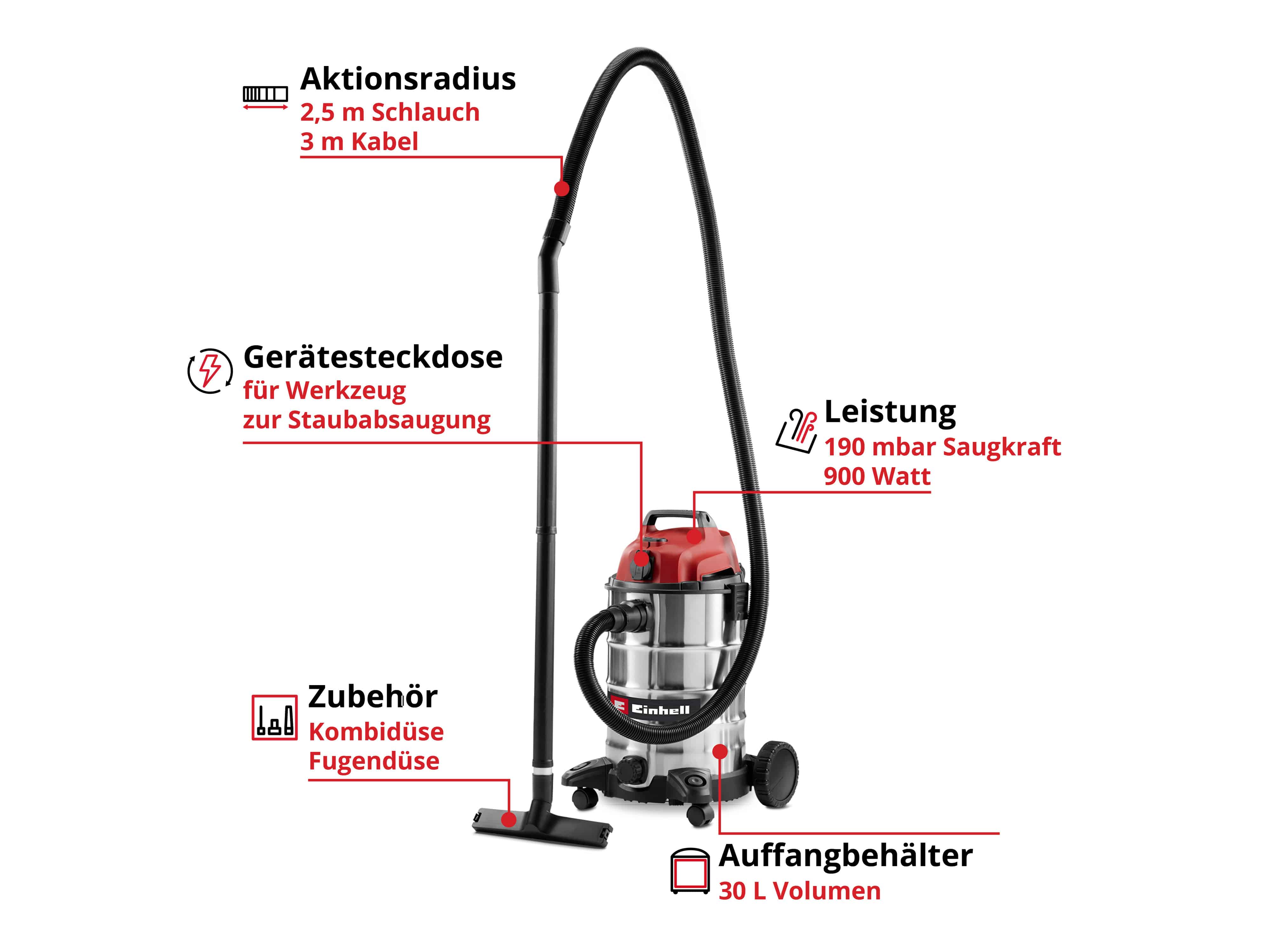 EINHELL Nass-Trockensauger TC-VC 3055 SA, 2342250