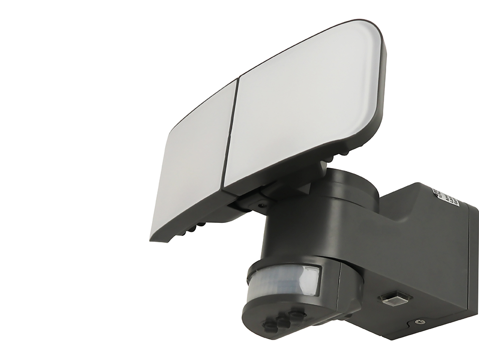 LED-Wandleuchte 872-B-G, 6W, 6500 K, 500 lm, kaltweiß, IP44, grau