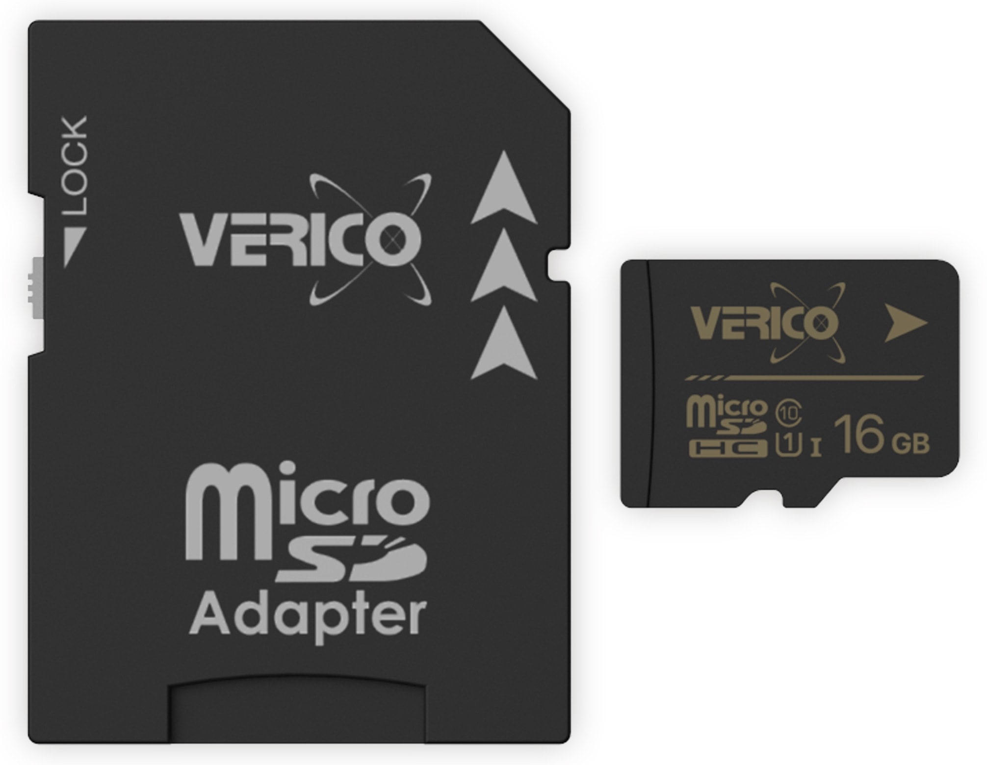 verico microSDHC Speicherkarte 16GB, Class 10, UHS-I, mit Adapter verico microSDHC Speicherkarte 16GB, Class 10, UHS-I, mit Adapter