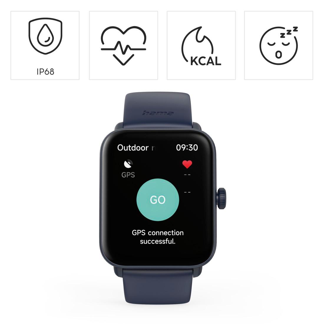 HAMA Smartwatch 6010 blau HAMA Smartwatch 6010 blau