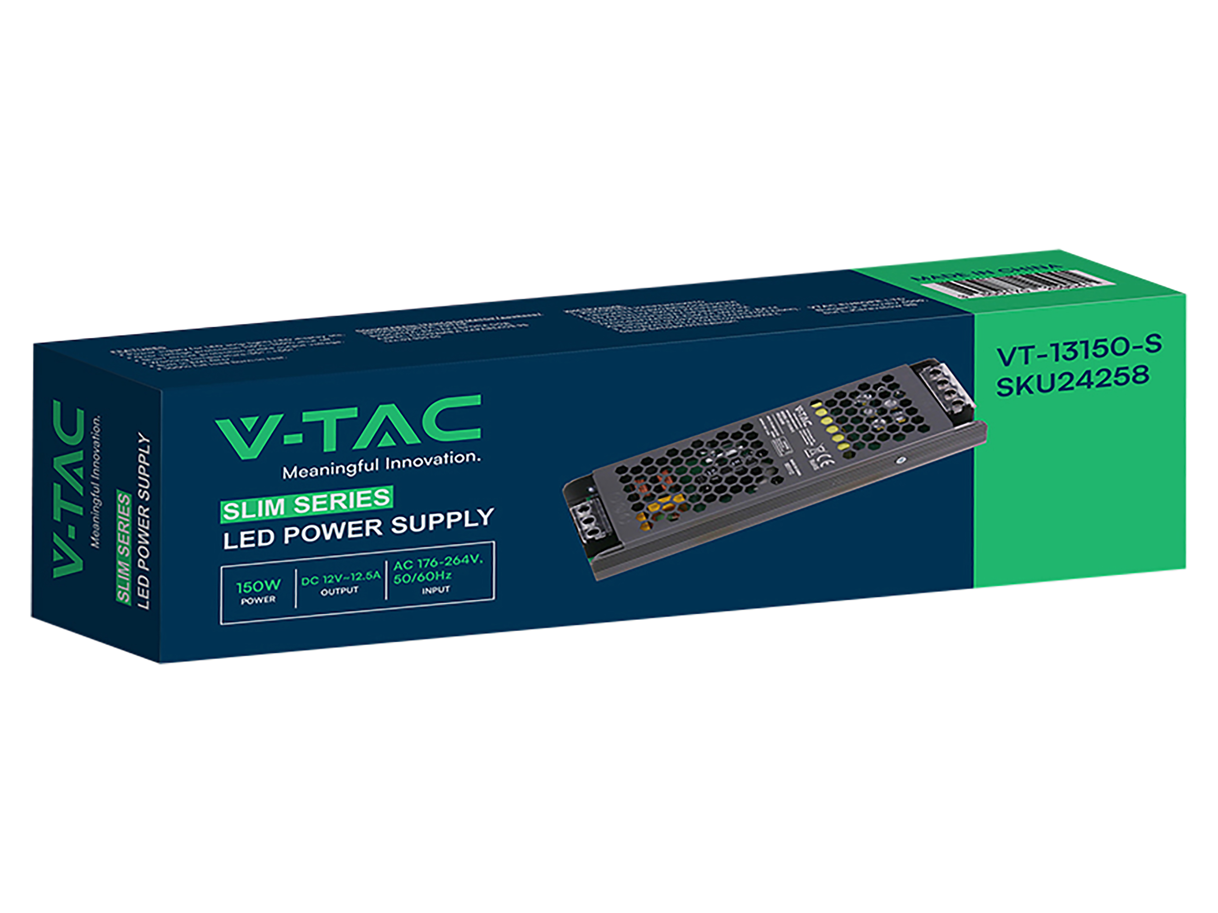 V-TAC Schaltnetzteil, VT-24258, 12V/12,5A, 150W, IP20
