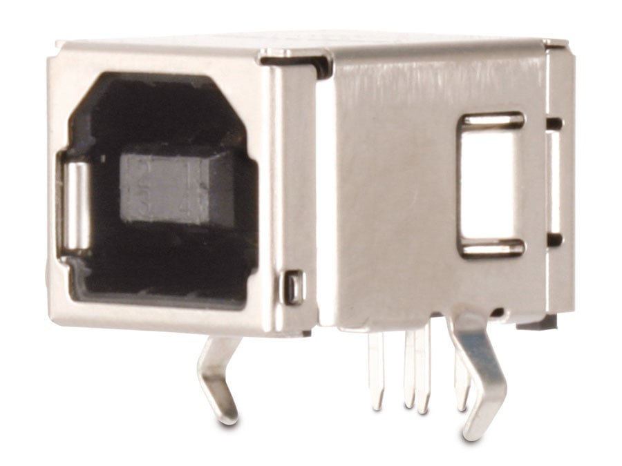 USB-B Einbaubuchse, 90° USB-B Einbaubuchse, 90°