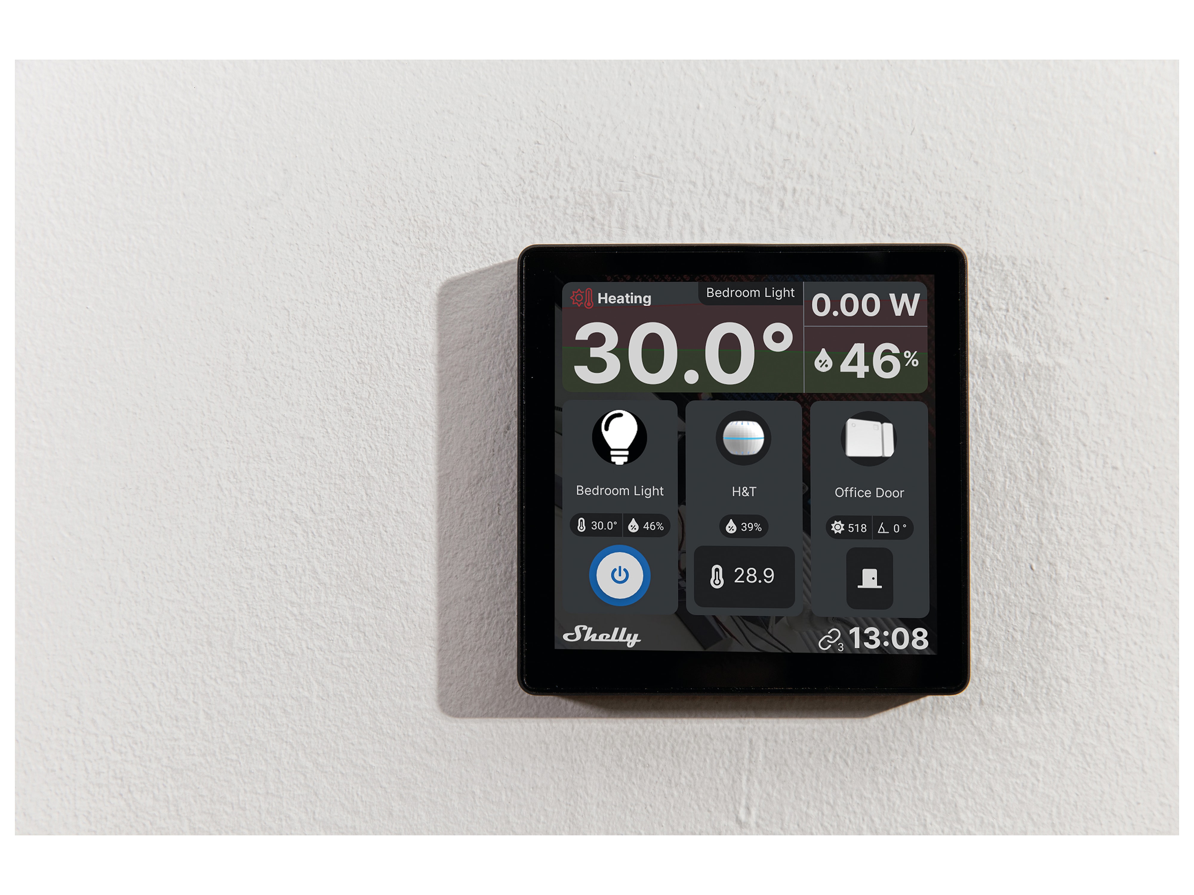 SHELLY WLAN-Schaltaktor Wall Display, Android, UP, schwarz SHELLY WLAN-Schaltaktor Wall Display, Android, UP, schwarz