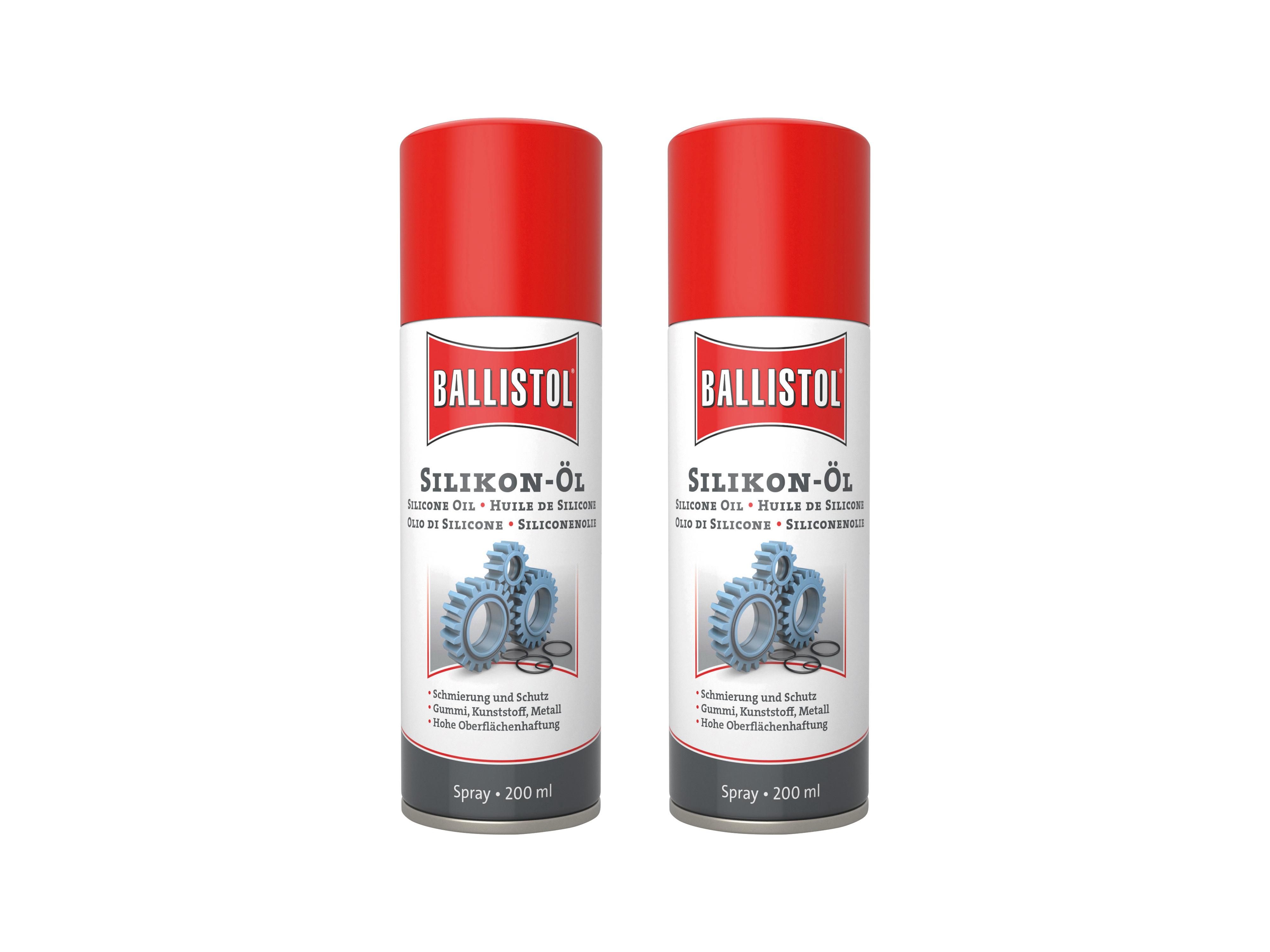 BALLISTOL Silikon-Öl Spray, 200 ml, 2 Stück