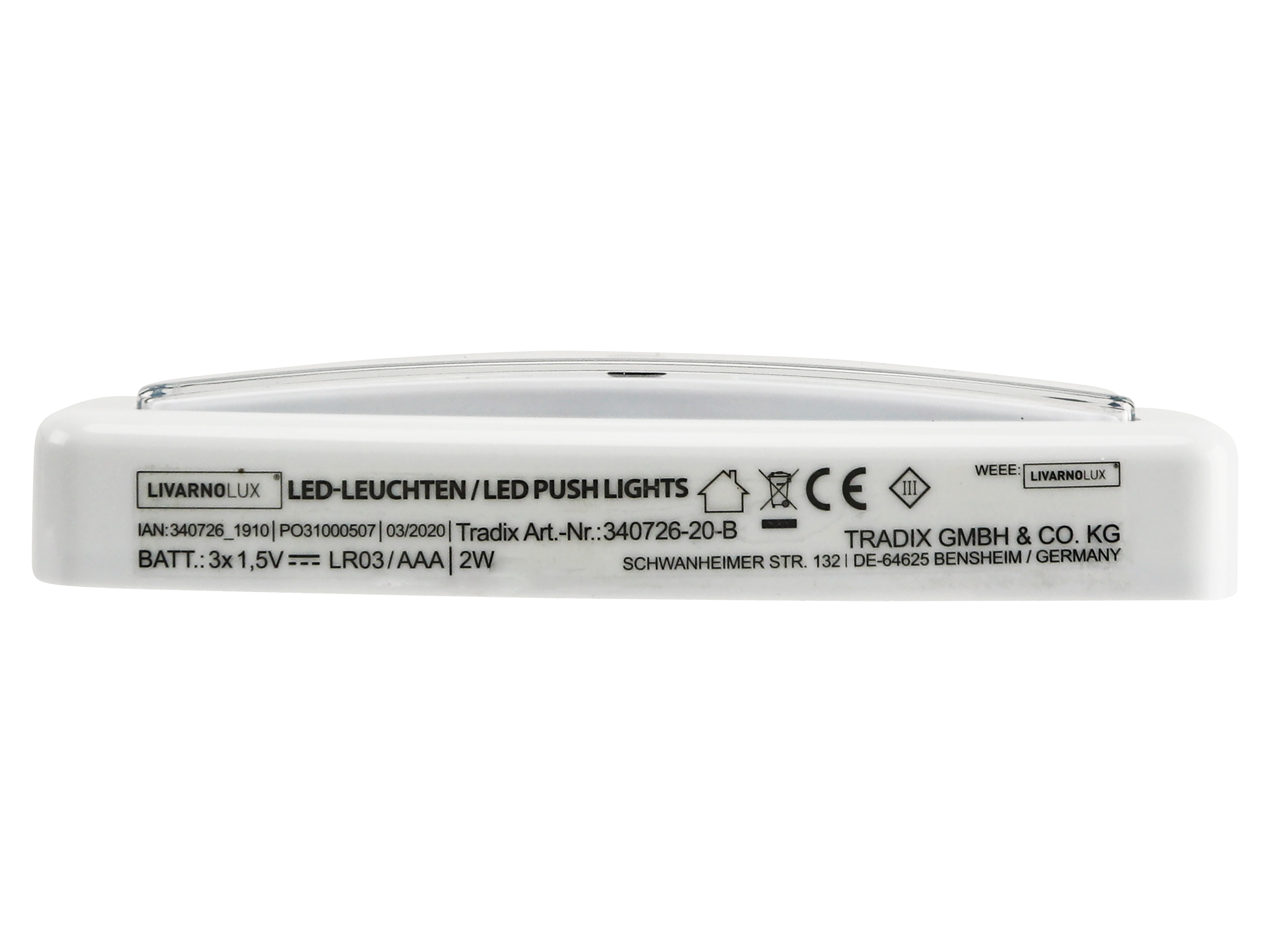 LED-Unterbauleuchte, 18.000 K, ultra kaltweiß, 2 Stück LED-Unterbauleuchte, 18.000 K, ultra kaltweiß, 2 Stück