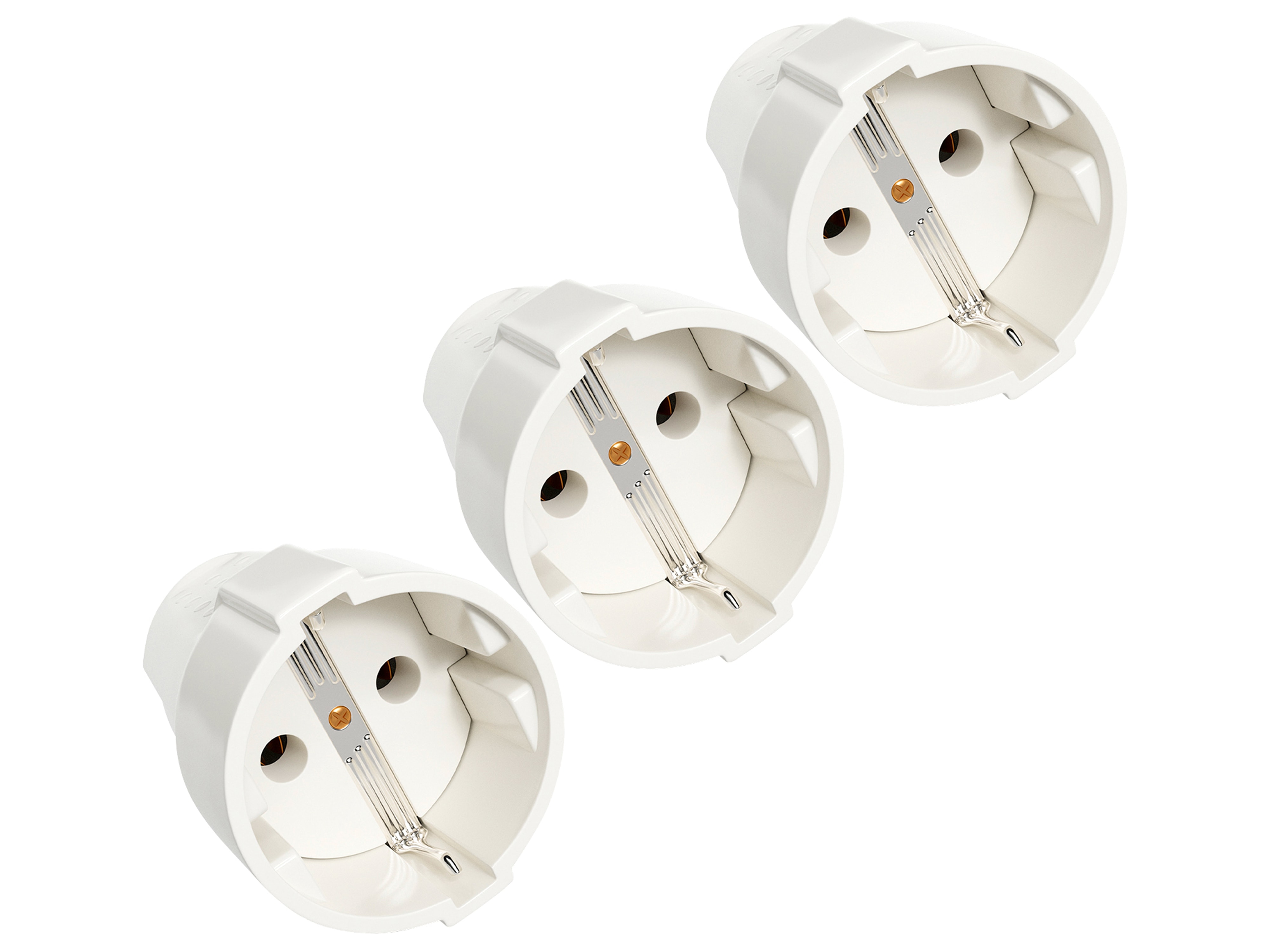 ABSINA Schutzkontaktkupplung ABSINA, weiß, 3 Stück