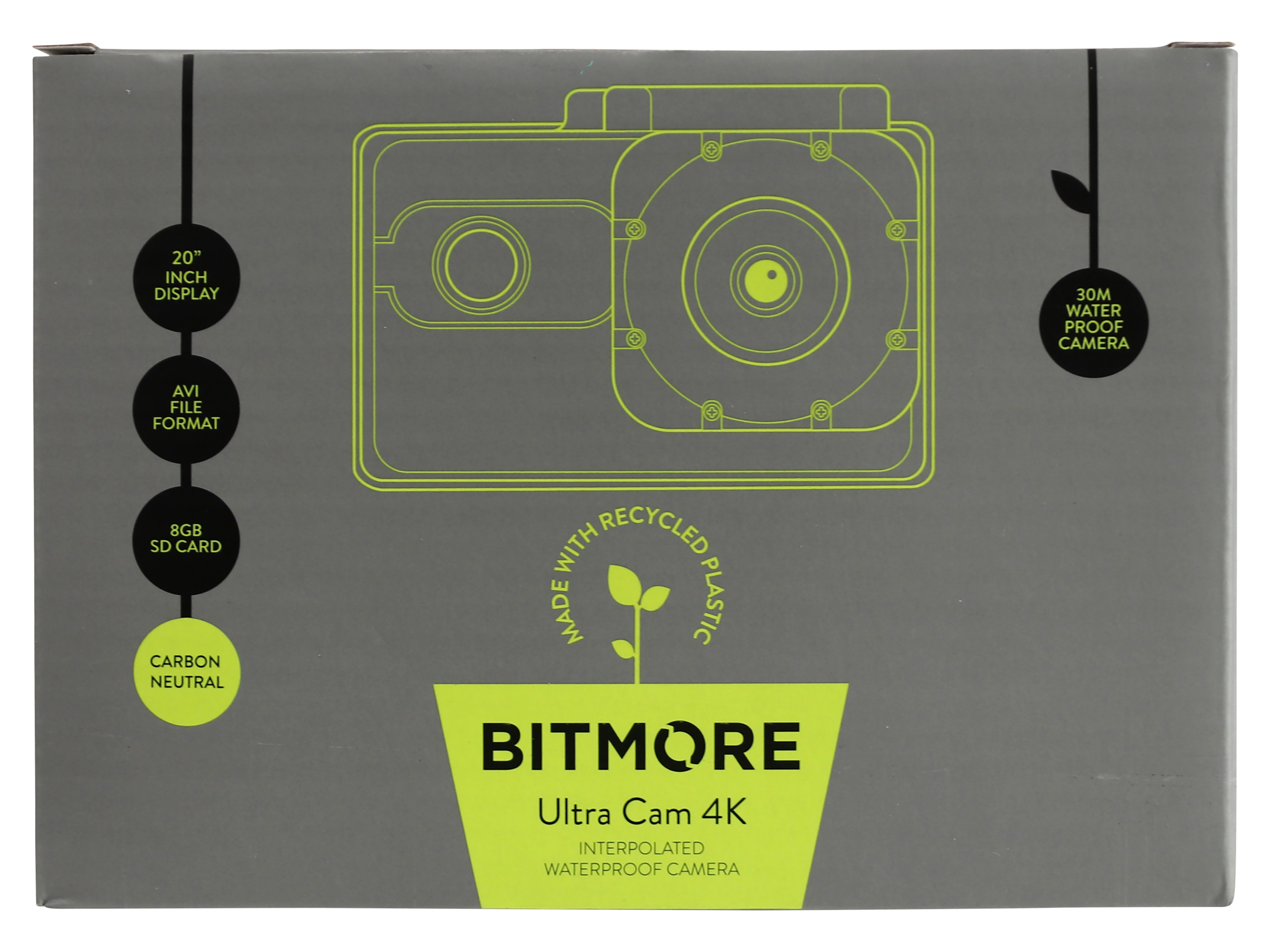 BITMORE Action-Kamera BM-4K03H, 4K, 8 GB