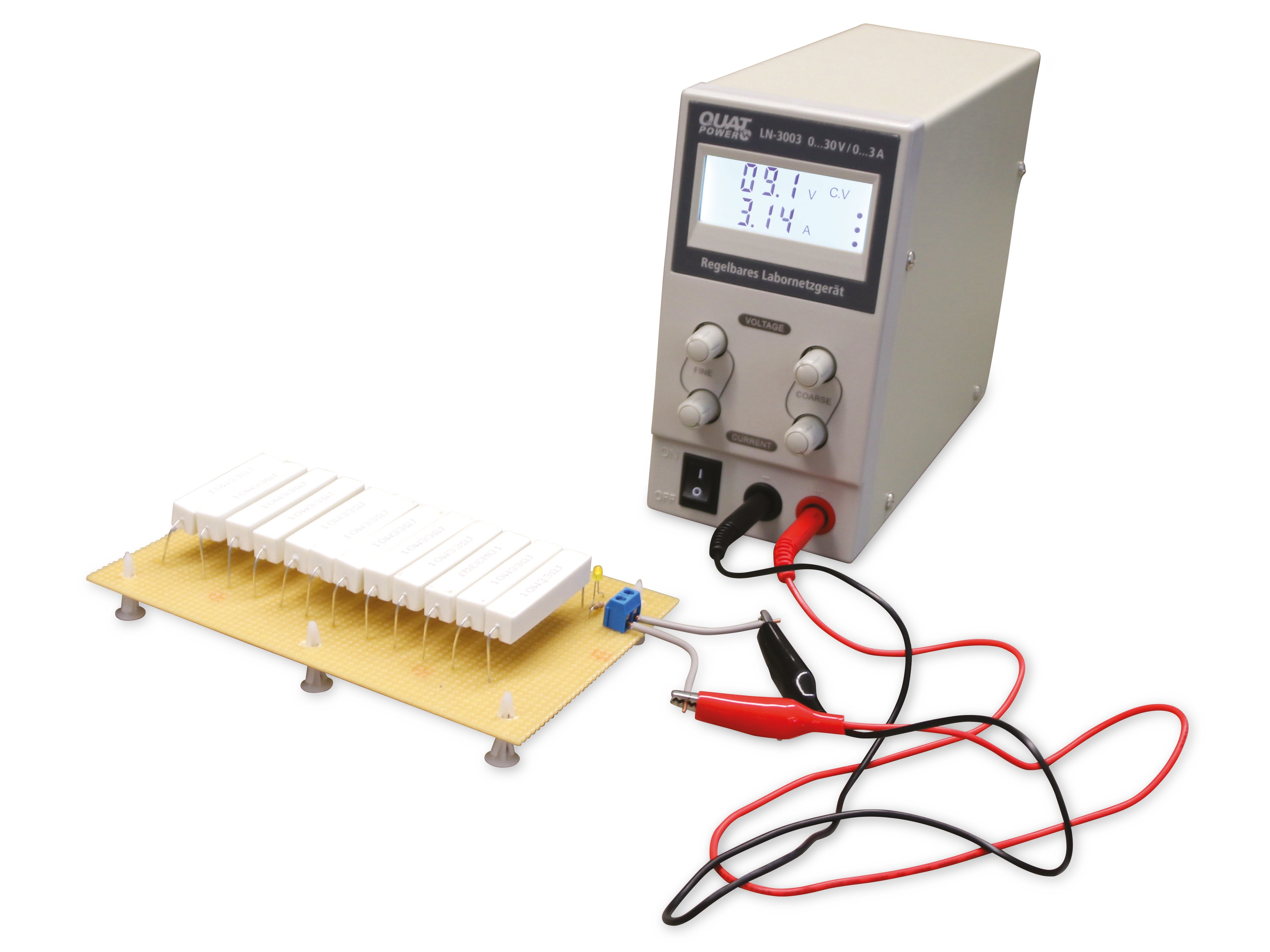 QUATPOWER Regelbares Labornetzgerät LN-3003, 0...30 V-/0...3 A QUATPOWER Regelbares Labornetzgerät LN-3003, 0...30 V-/0...3 A