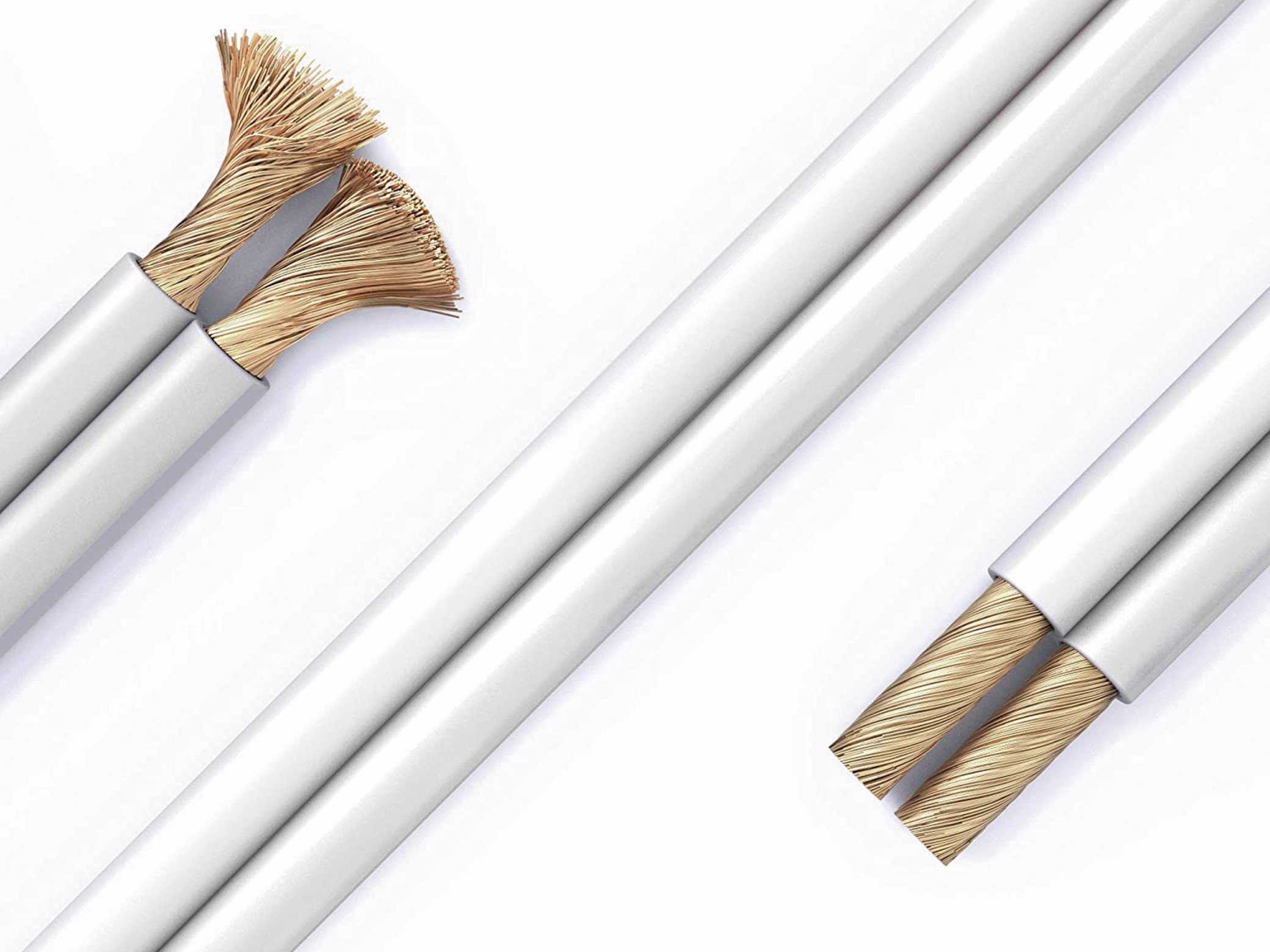PURELINK Lautsprecherkabel, 2x2,5 mm², 15 m, weiß, OFC