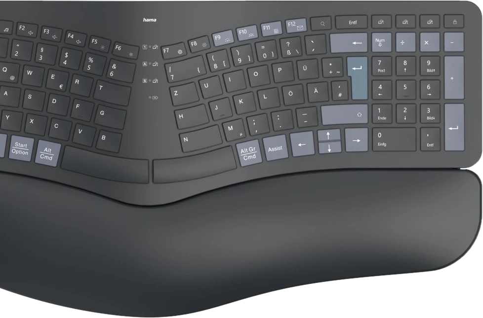 HAMA Tastatur 173071 WK-900 Ergo