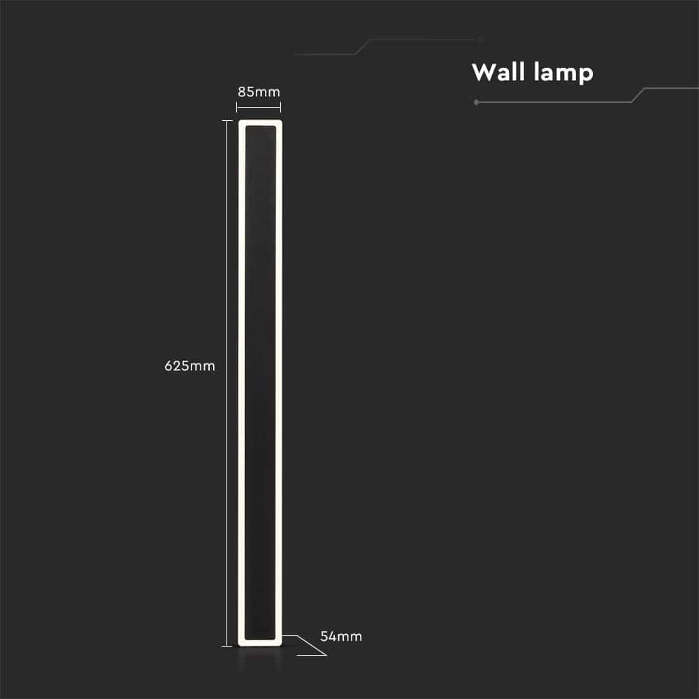 V-TAC LED-Wandleuchte VT-11117, EEK: E, 17 W, 2160 lm, 3000 K, schwarz V-TAC LED-Wandleuchte VT-11117, EEK: E, 17 W, 2160 lm, 3000 K, schwarz