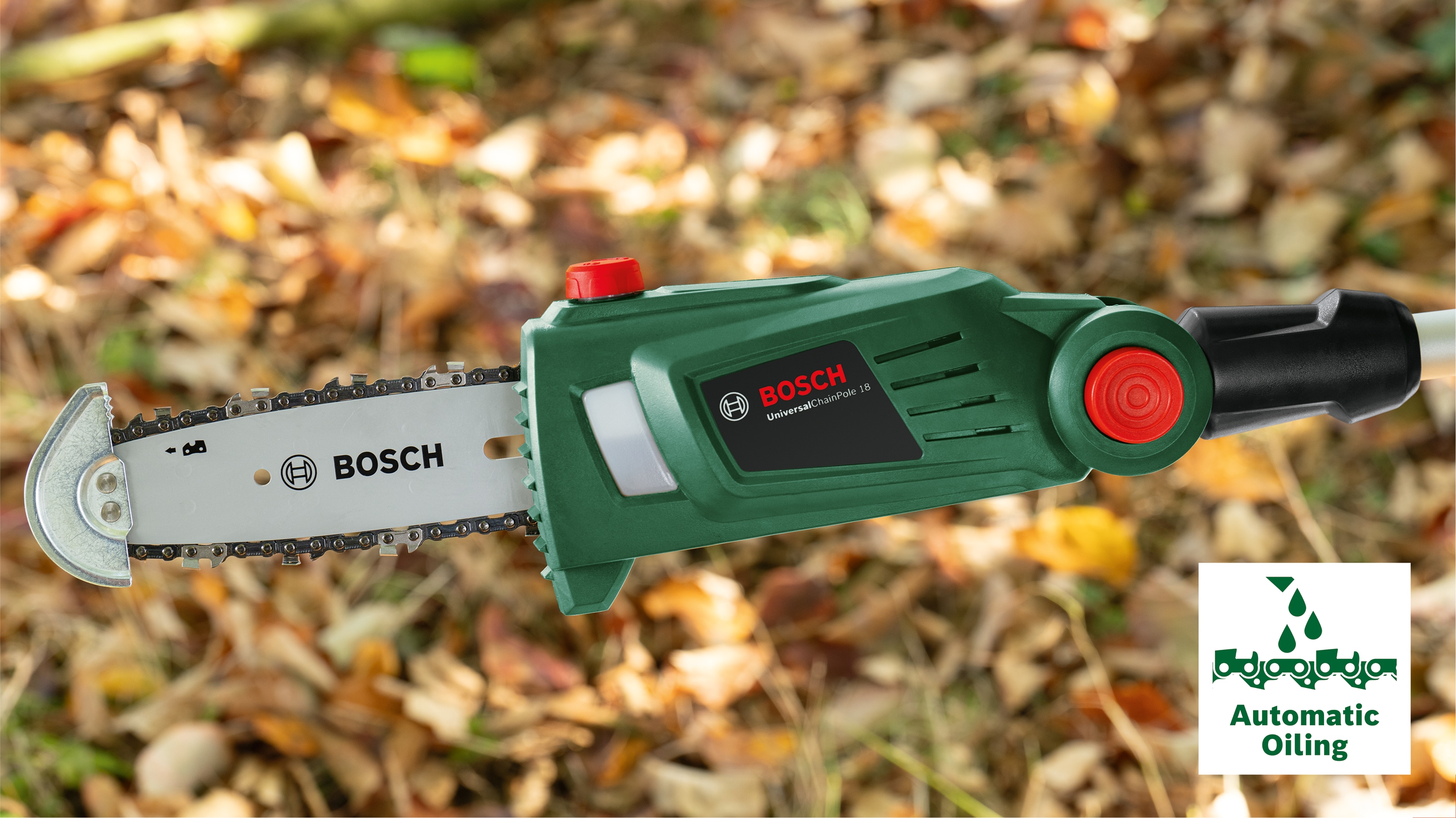 BOSCH Akku-Hochentaster, UniversalChainPole 18, 06008B3101, Solo
