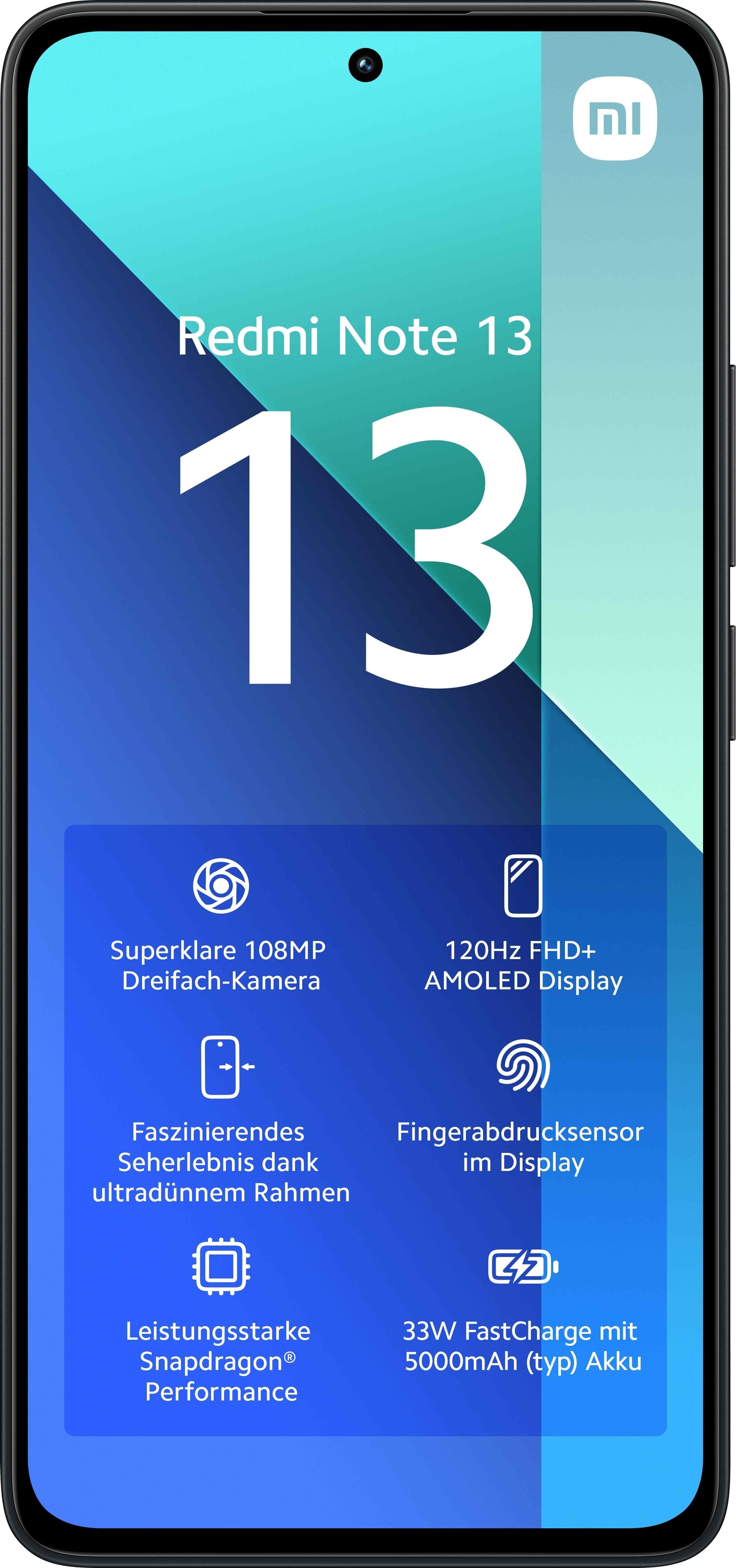 XIAOMI Smartphone Redmi Note 13 4G 256GB Midnight Black XIAOMI Smartphone Redmi Note 13 4G 256GB Midnight Black